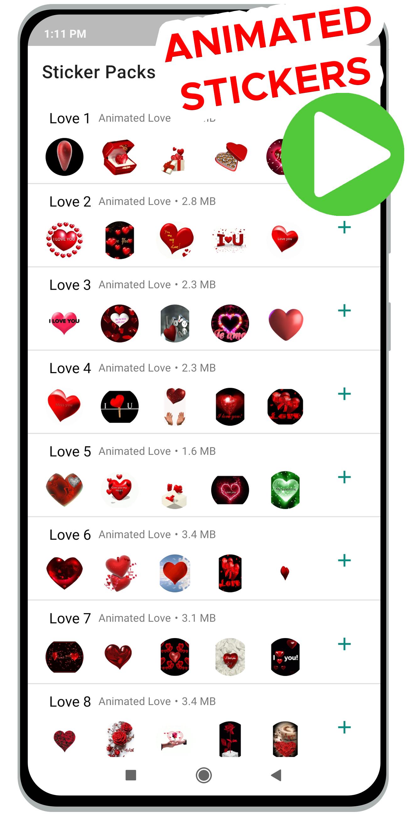 Animated Love Stickers for WAStickerApps 1.0 Screenshot 12