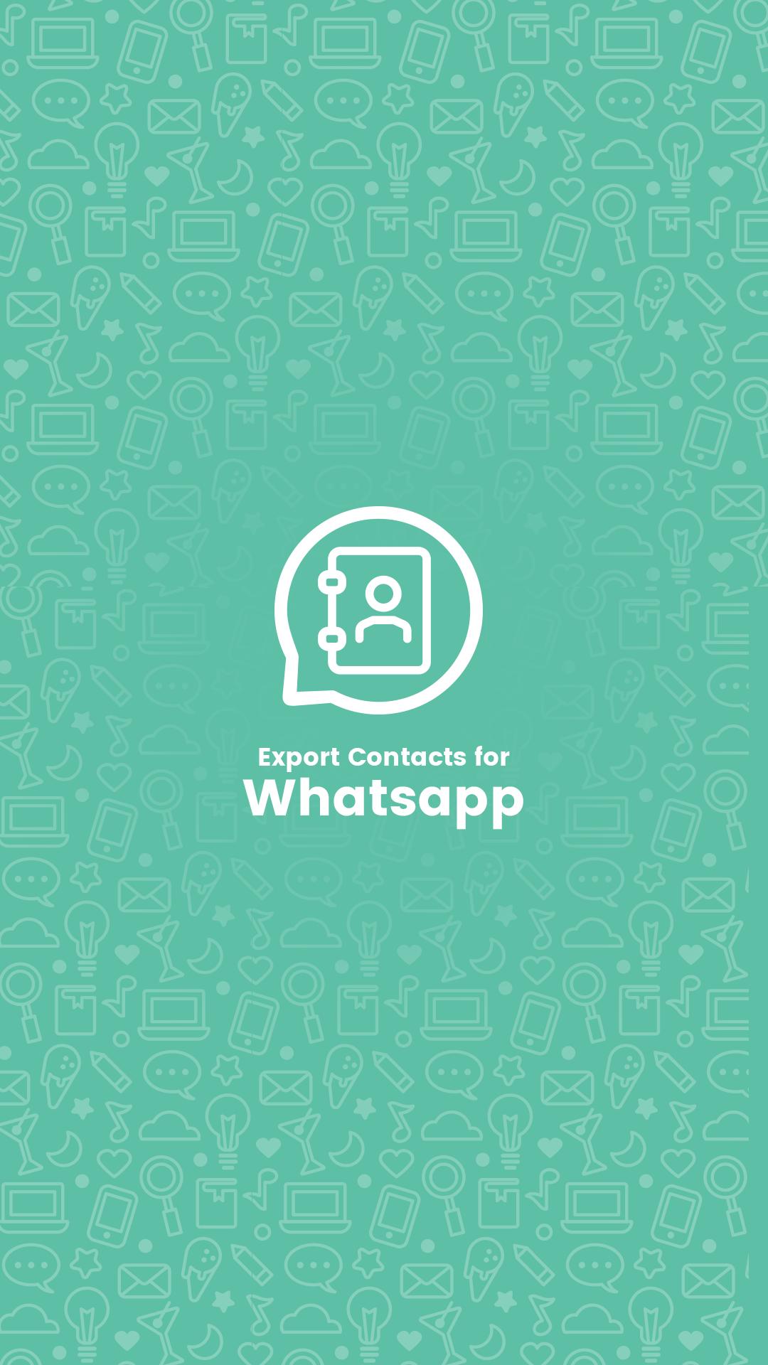 Export contacts for WhatsApp 2.7 Screenshot 1