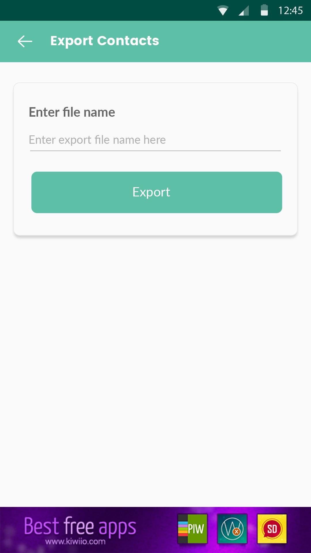 Export contacts for WhatsApp 2.7 Screenshot 4