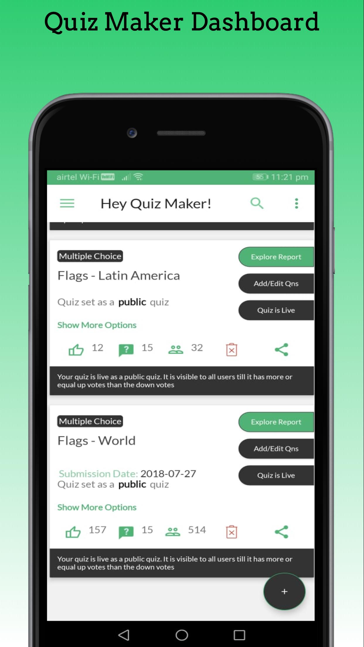 Quizmo Free app to Create, Attempt, Share Quizzes 5.4 Screenshot 3
