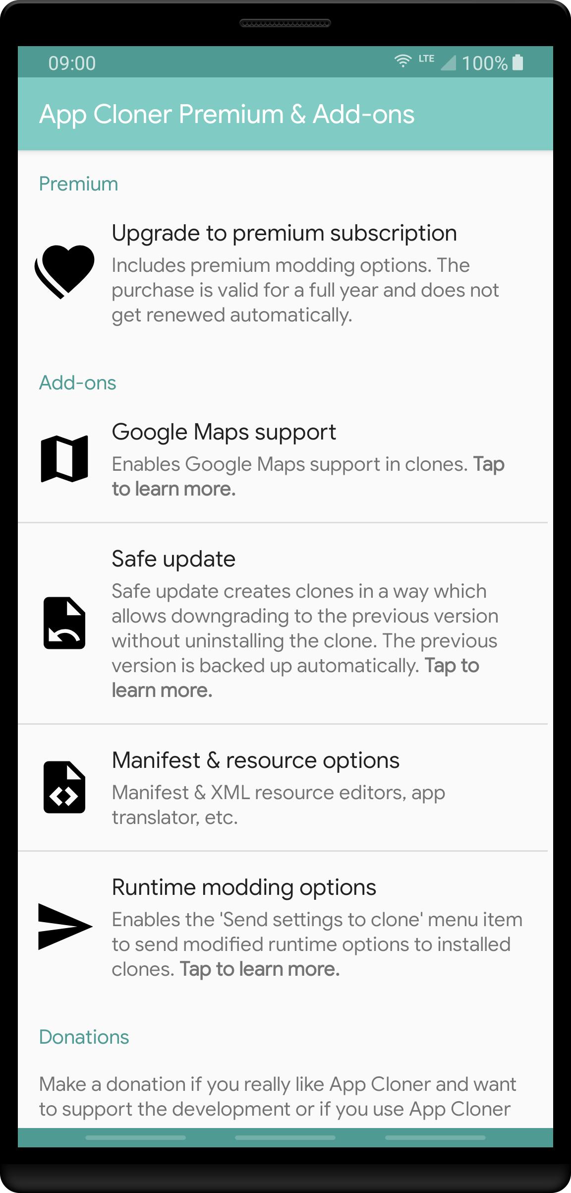 App Cloner Premium & Add-ons 2.8.1 Screenshot 1