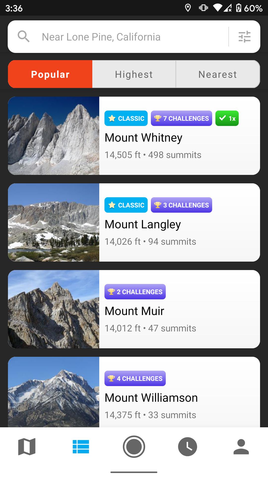 peakery • track mountain hiking 1.2.1 Screenshot 2