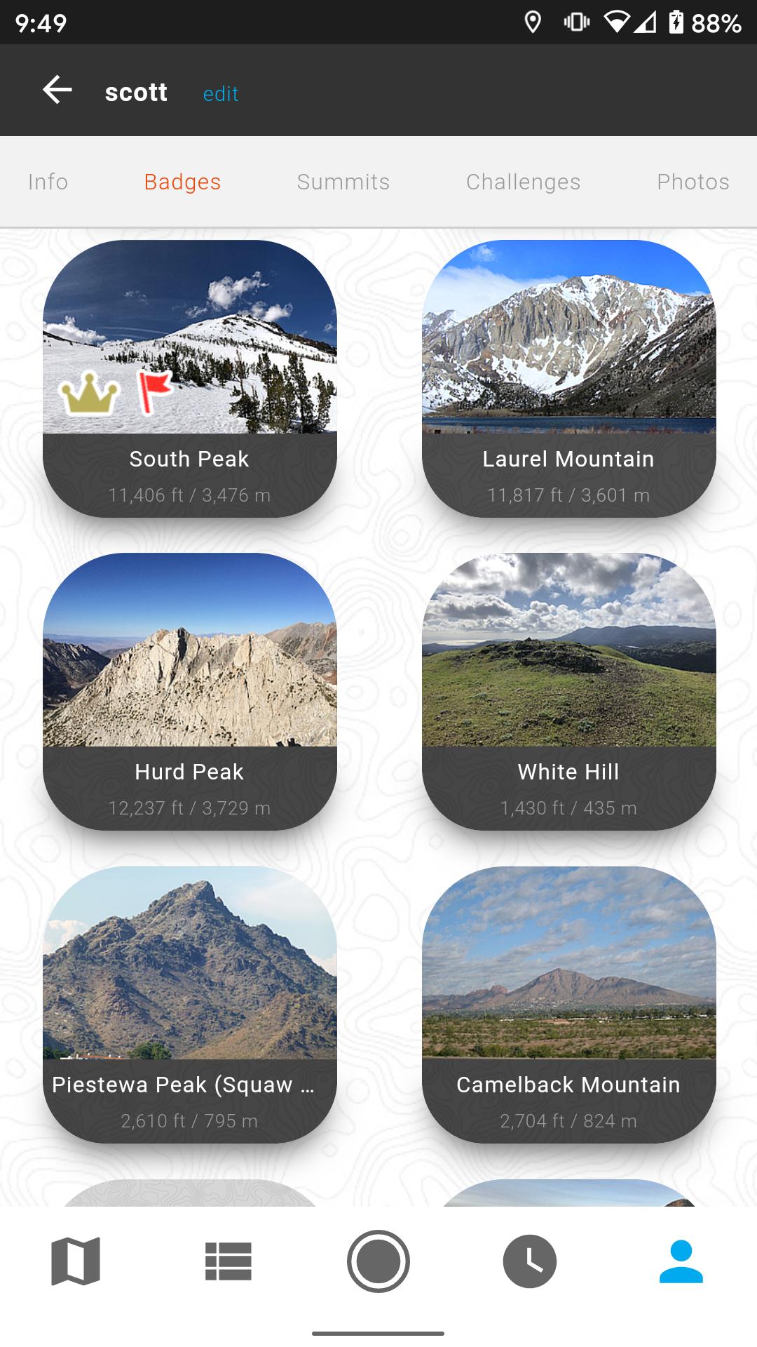 peakery • track mountain hiking 1.2.1 Screenshot 8