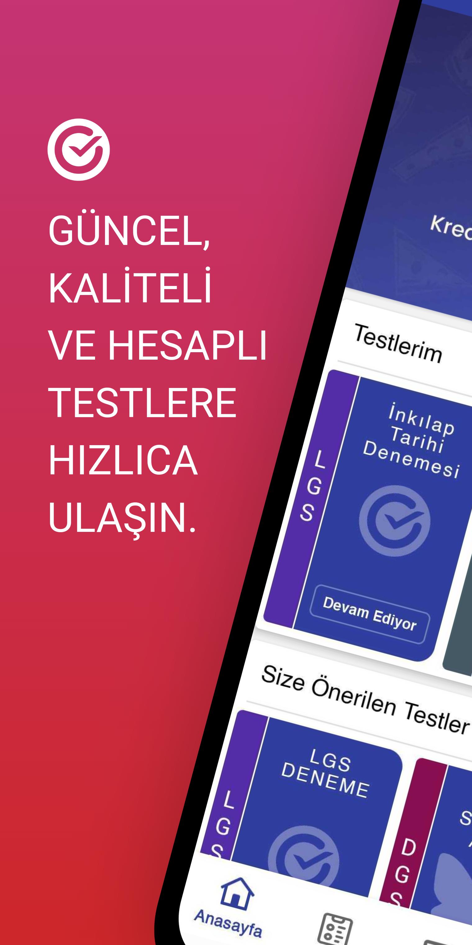Çöz-Geç Ücretli Güncel ve Kaliteli Testler 2.2.5 Screenshot 1
