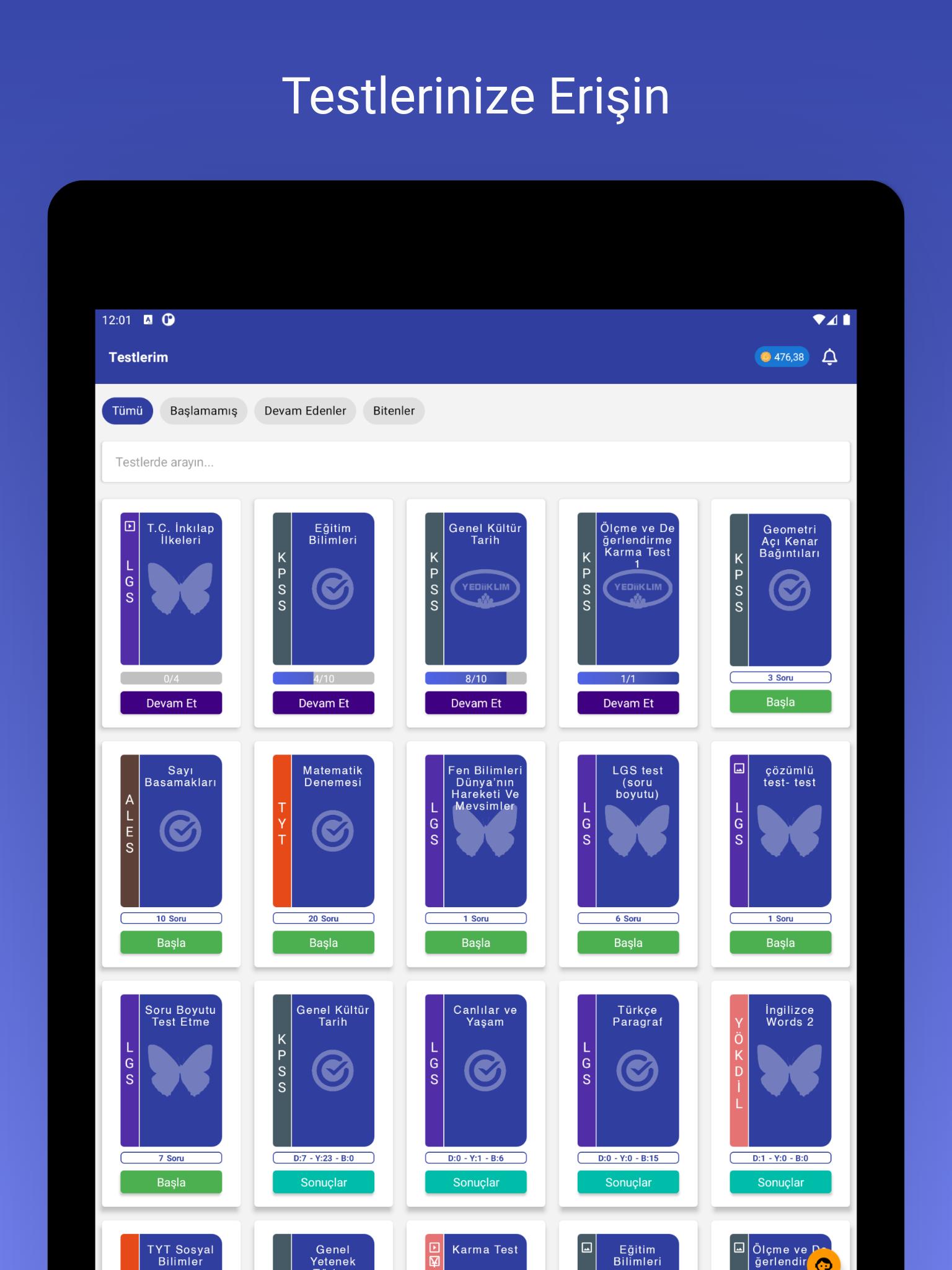 Çöz-Geç Ücretli Güncel ve Kaliteli Testler 2.2.5 Screenshot 8