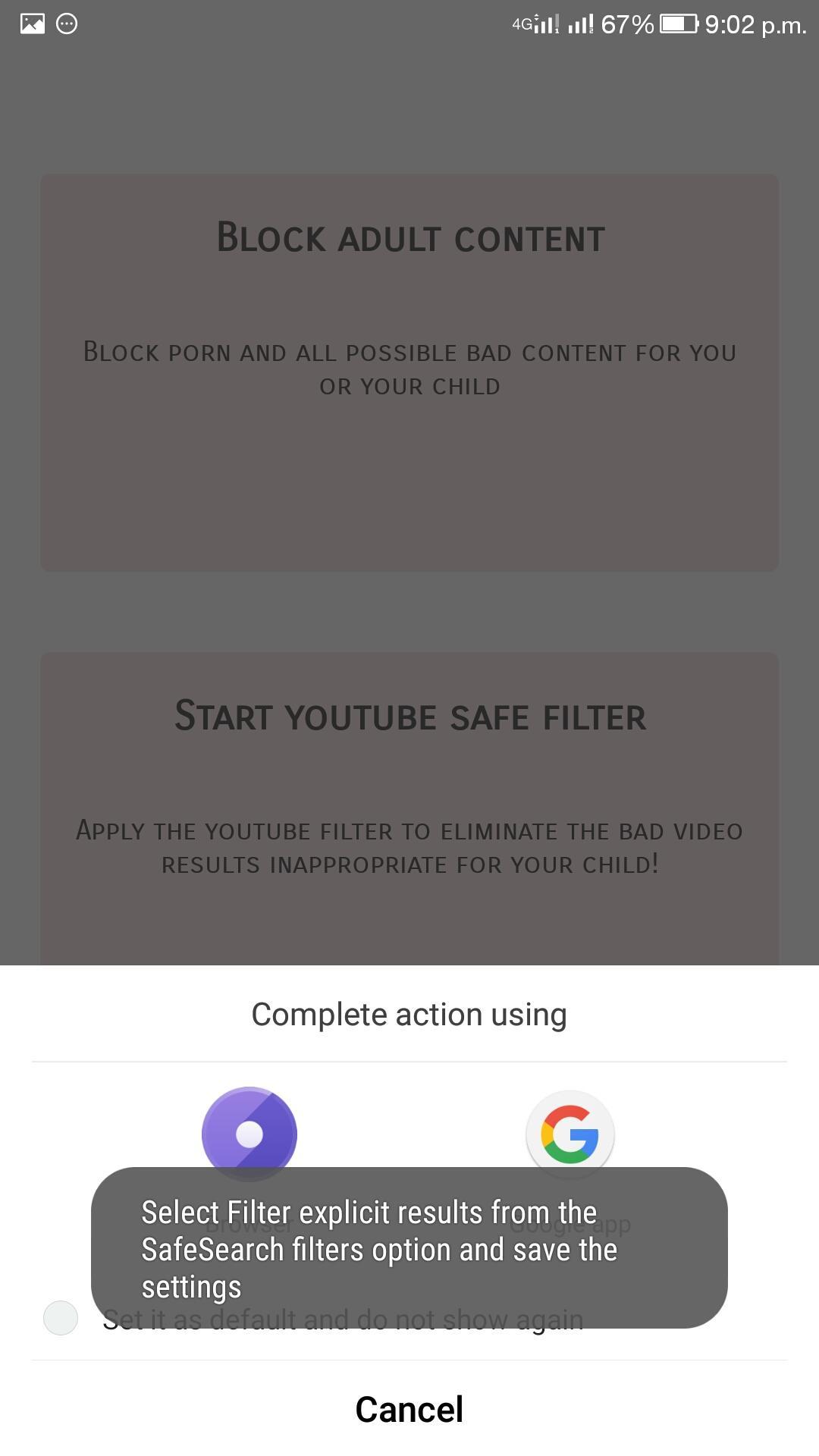 Porn Block App 1.0 Screenshot 2