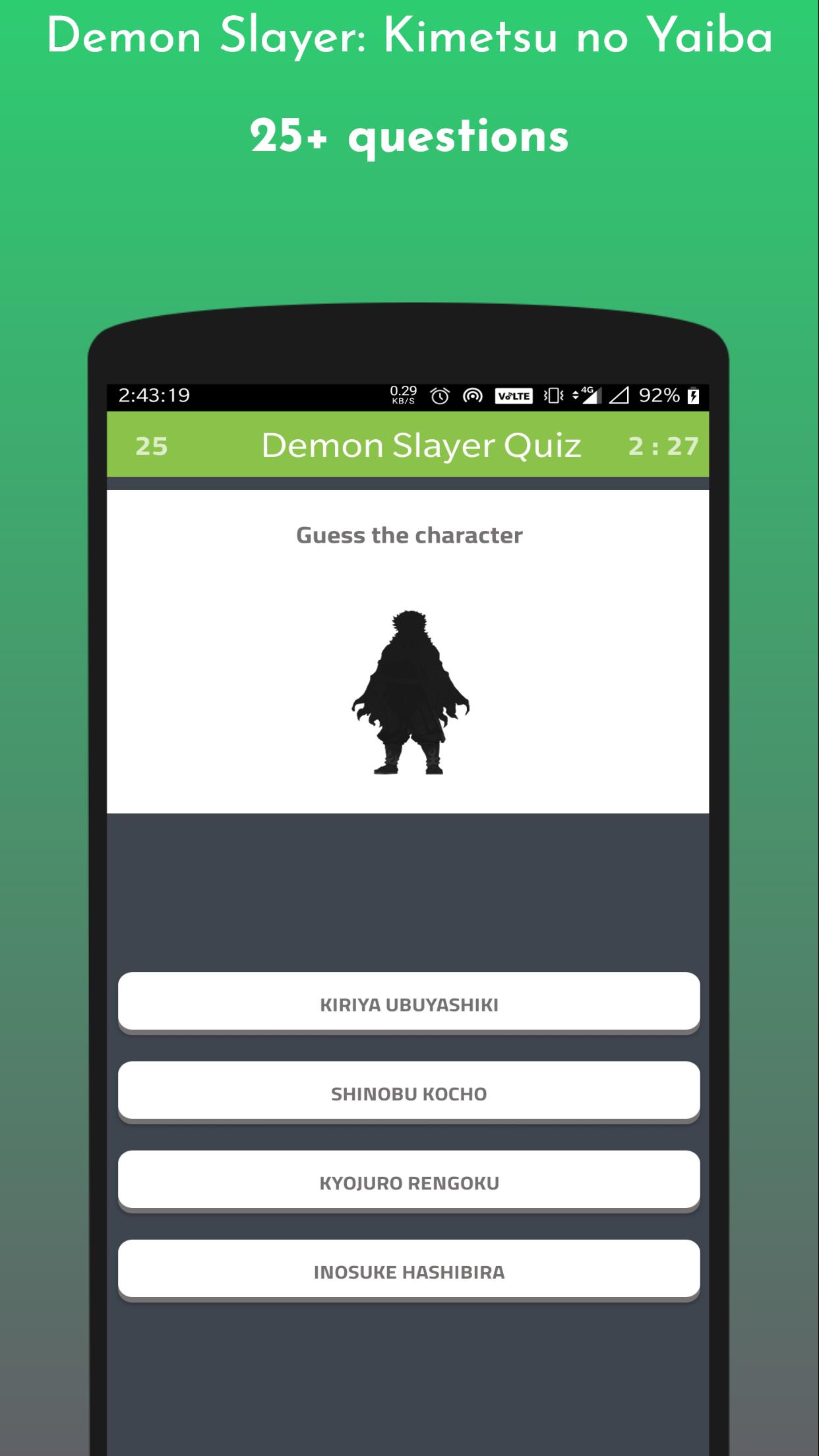 DEMON SLAYER GAME KIMETSU QUIZ APK for Android Download