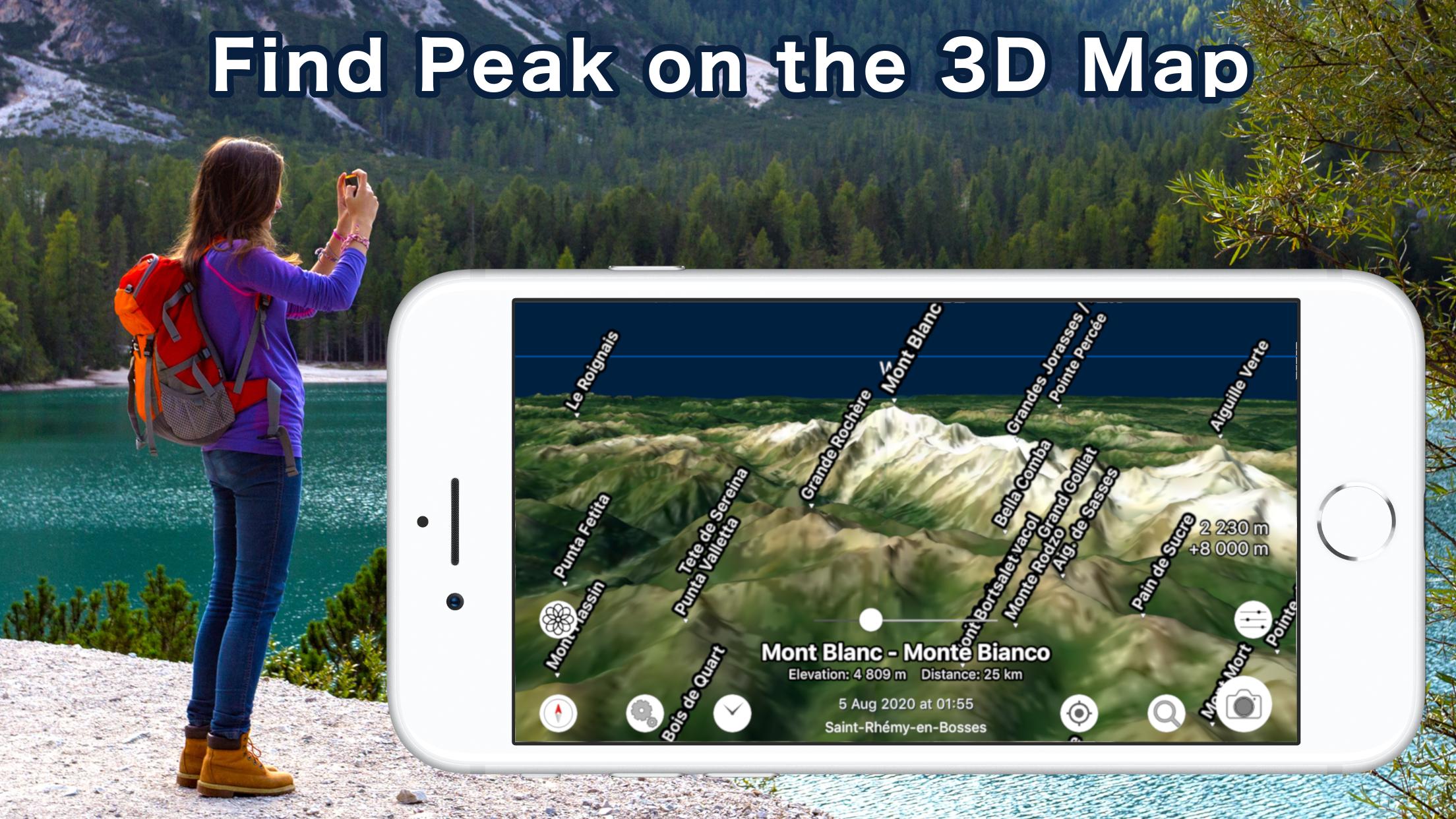 AR Map World Peaks  - 400,000 peaks in the world - 2.21.0 Screenshot 3