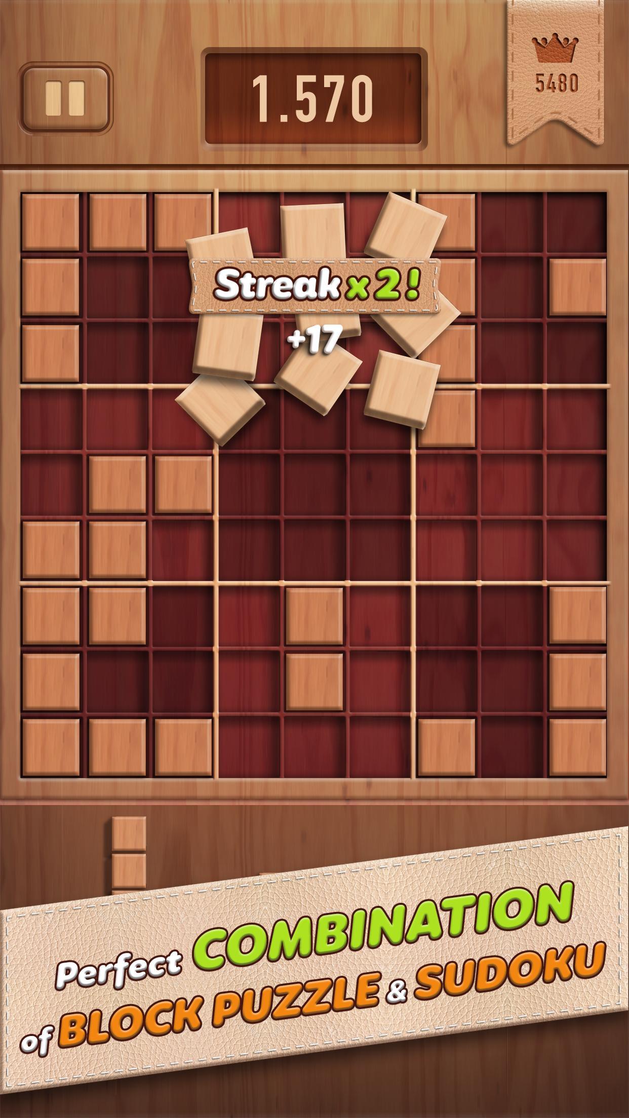Woody 99 Sudoku Block Puzzle - Free Mind Games 1.2.2 Screenshot 2