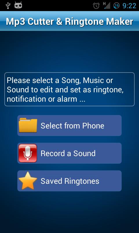 MP3 Cutter and Ringtone Maker♫ 2.5 Screenshot 1