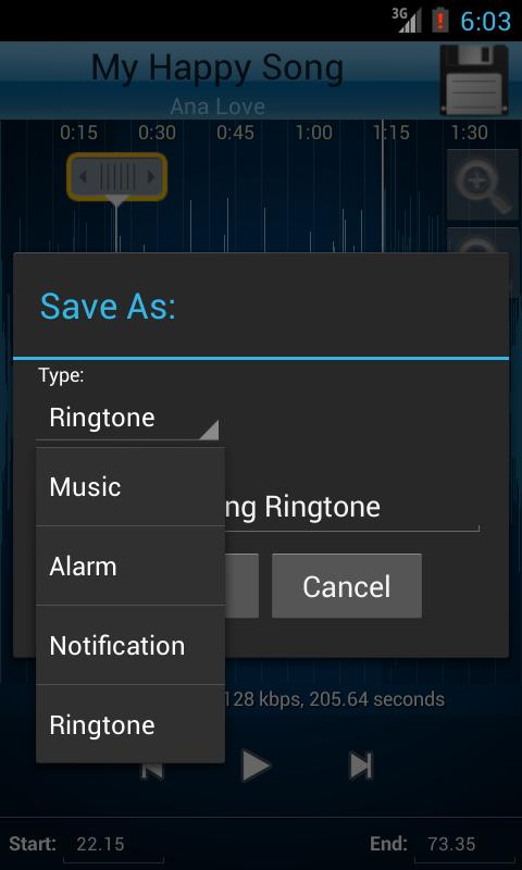 MP3 Cutter and Ringtone Maker♫ 2.5 Screenshot 4