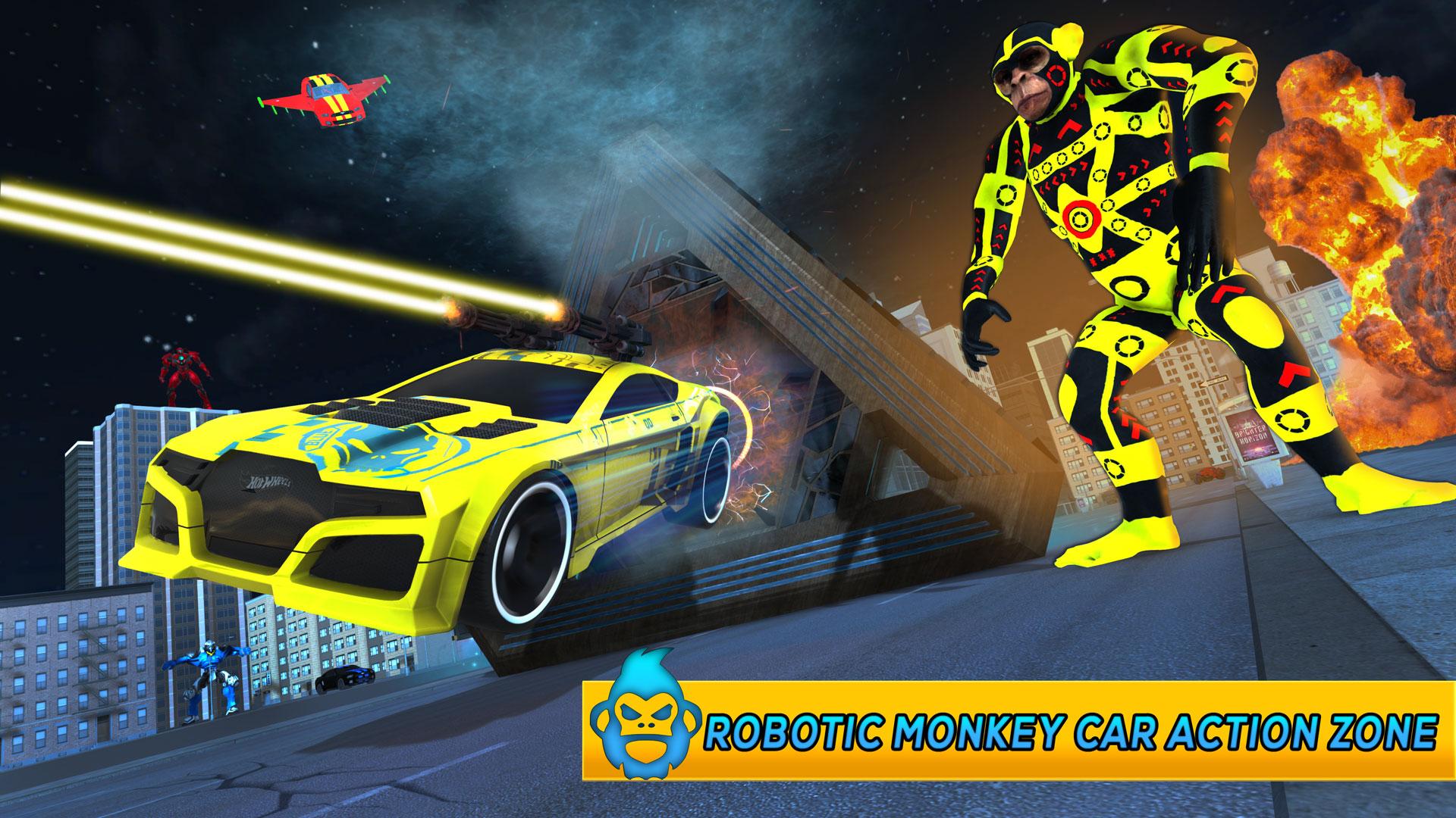 Monkey Car Robot Transformation Game 1.0 Screenshot 2