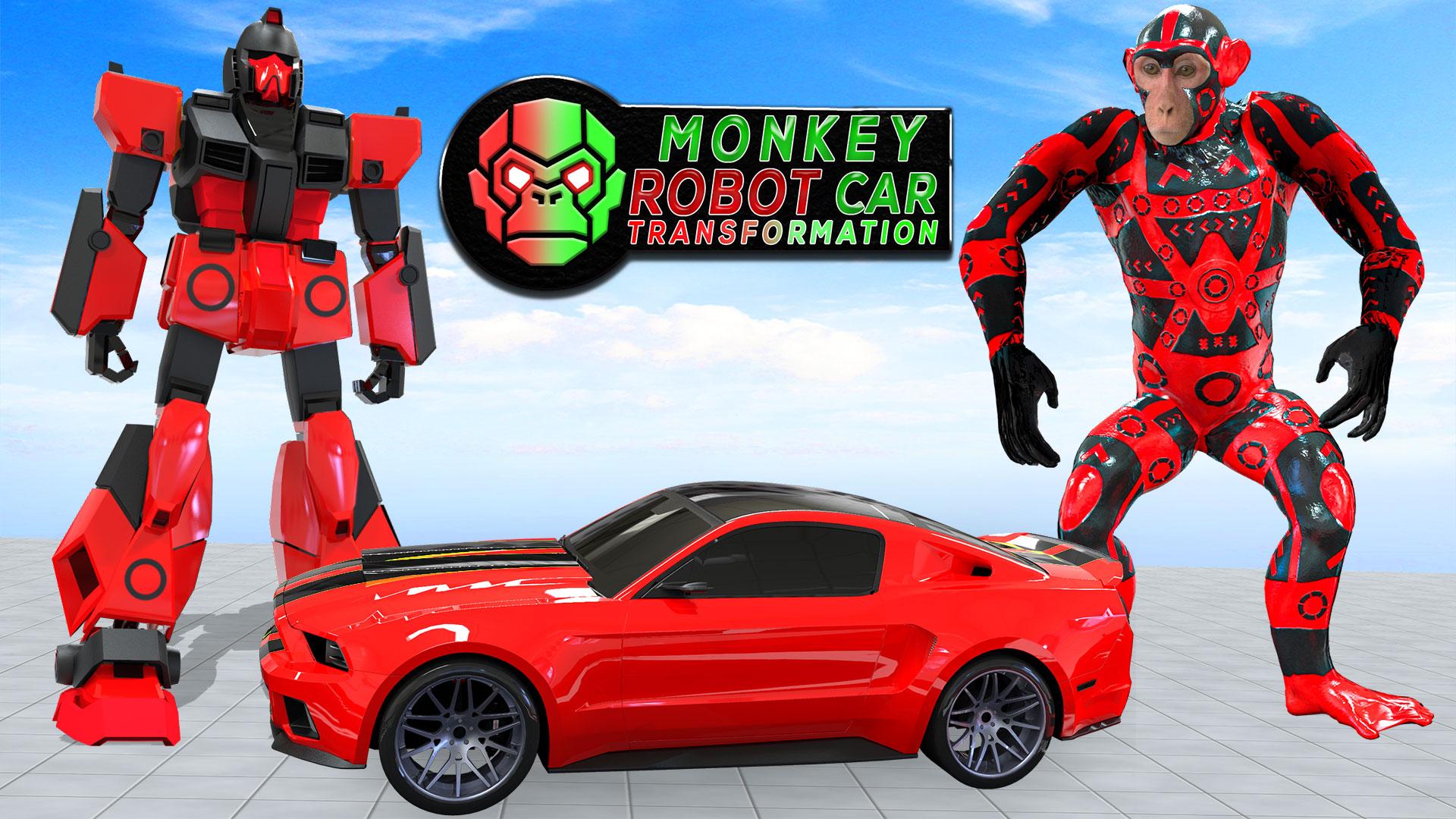 Monkey Car Robot Transformation Game 1.0 Screenshot 3