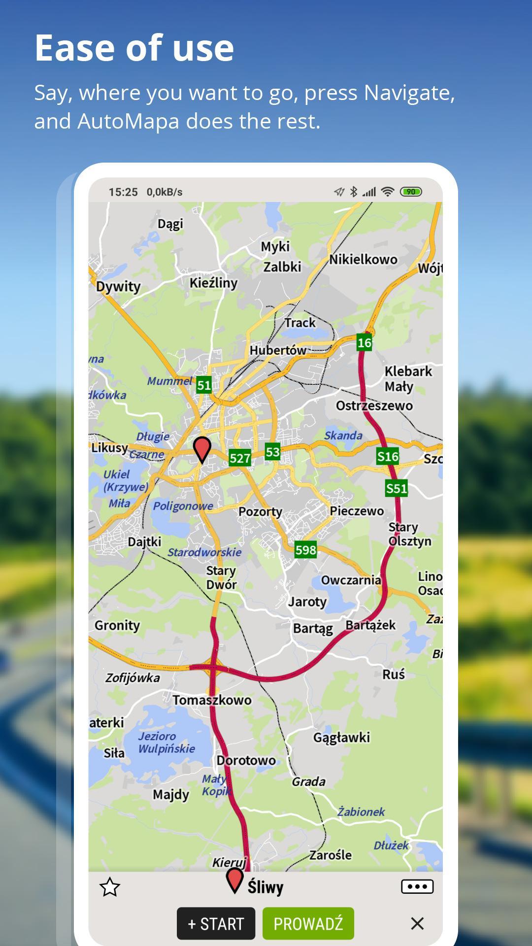 AutoMapa GPS navigation, CB Radio, radars 5.9.5 (3481) Screenshot 3