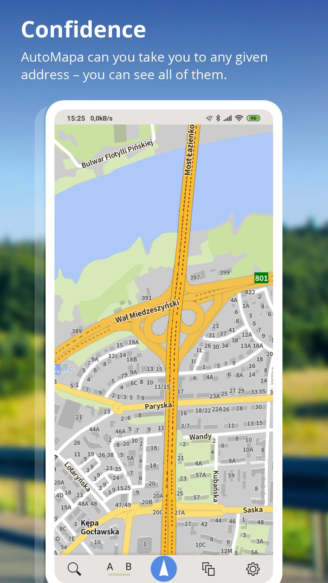 AutoMapa GPS navigation, CB Radio, radars 5.9.5 (3481) Screenshot 4