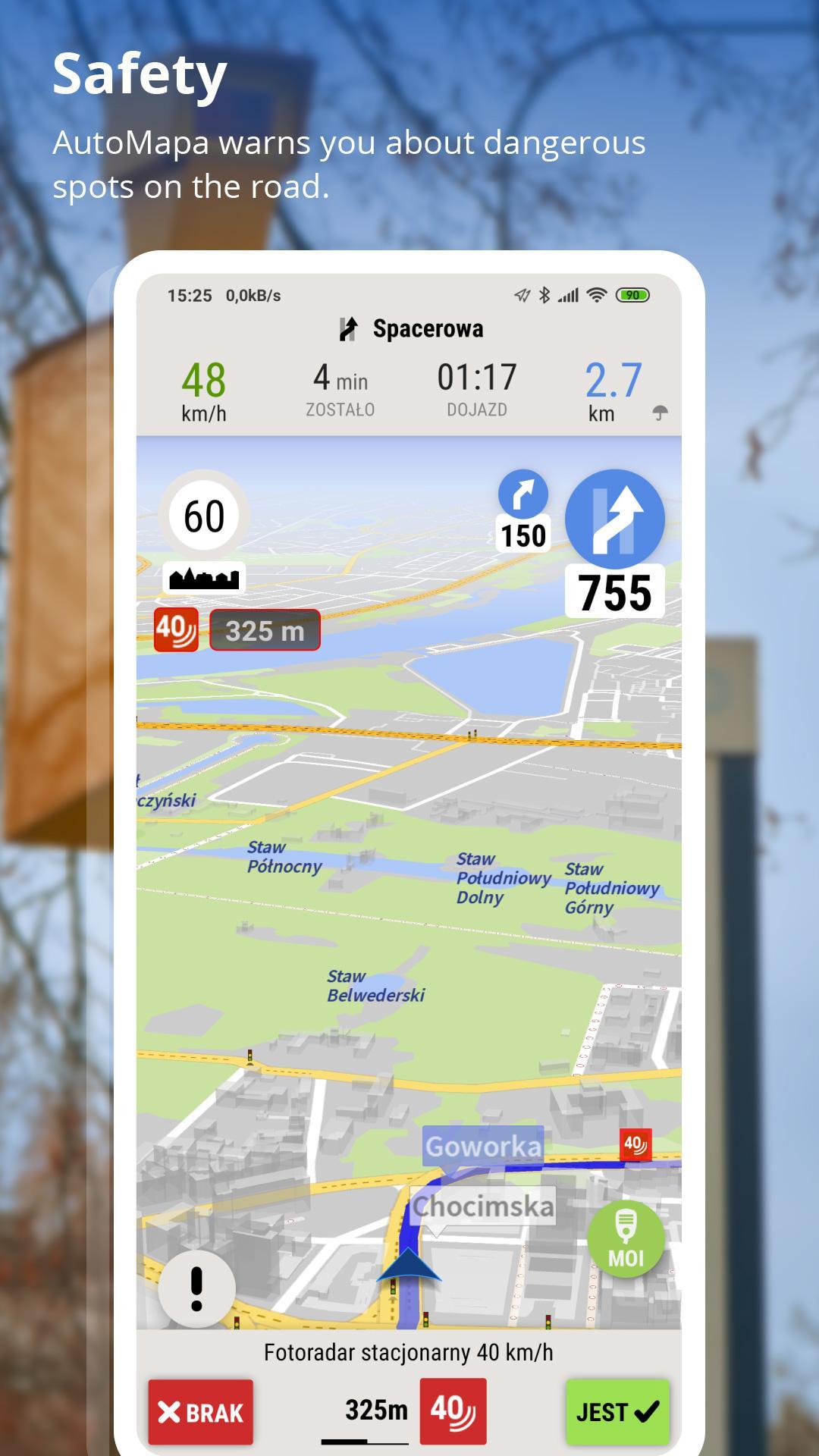 AutoMapa GPS navigation, CB Radio, radars 5.9.5 (3481) Screenshot 5