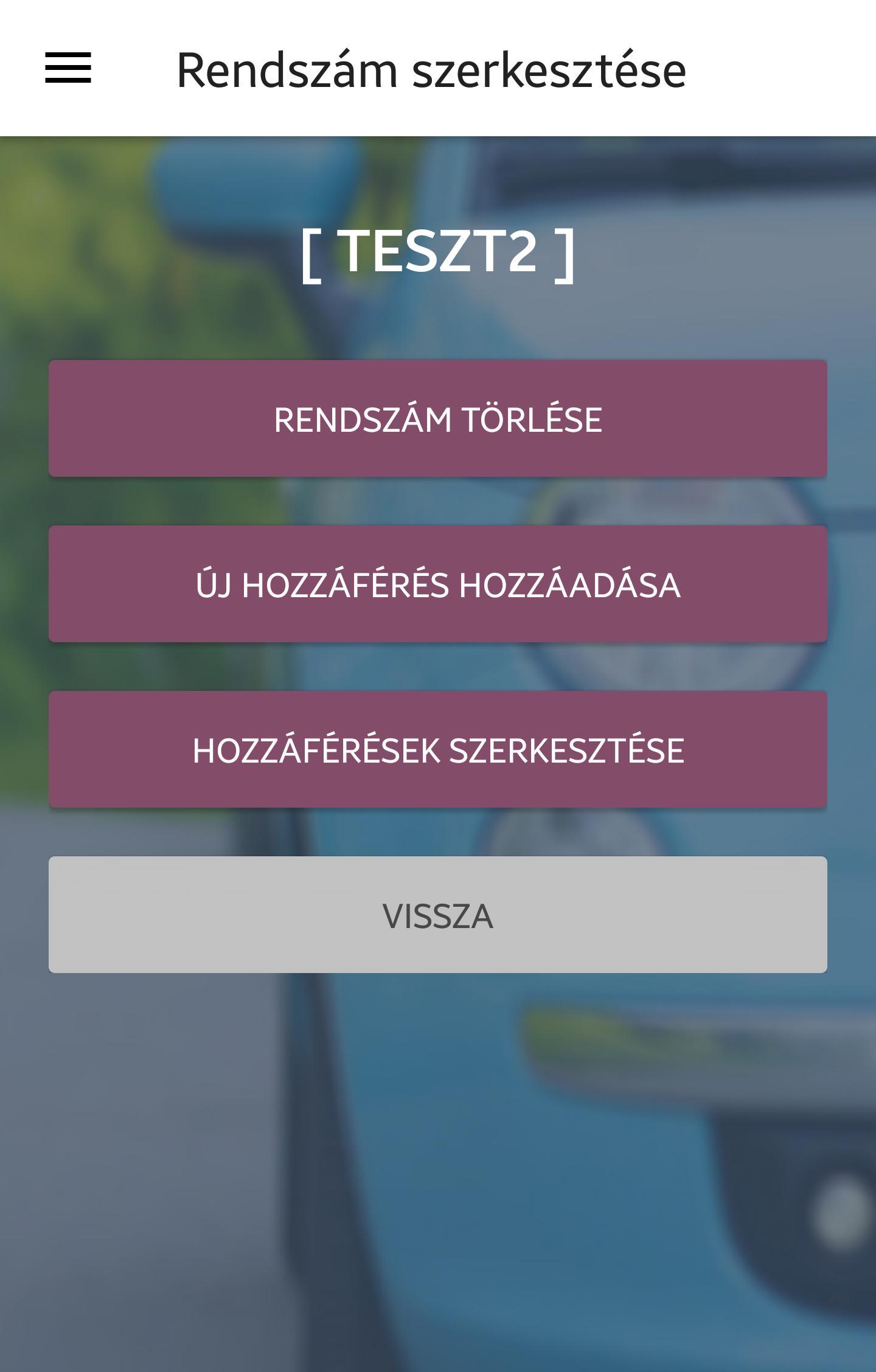 Autóőrszem Rendszám alapú üzenetküldő alkalmazás 5.3.1 Screenshot 5