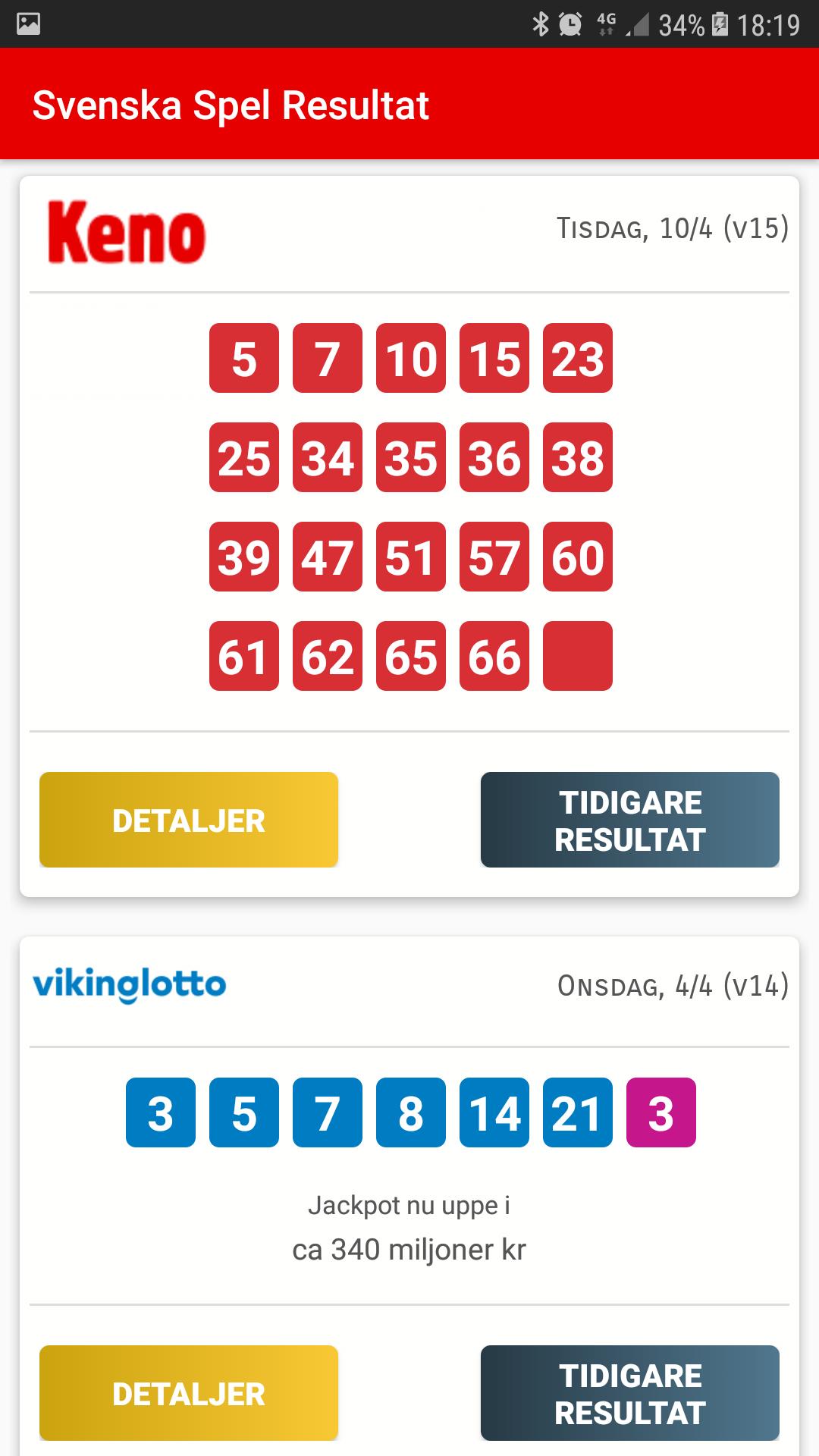 Resultat Lotto 1.8 Screenshot 2