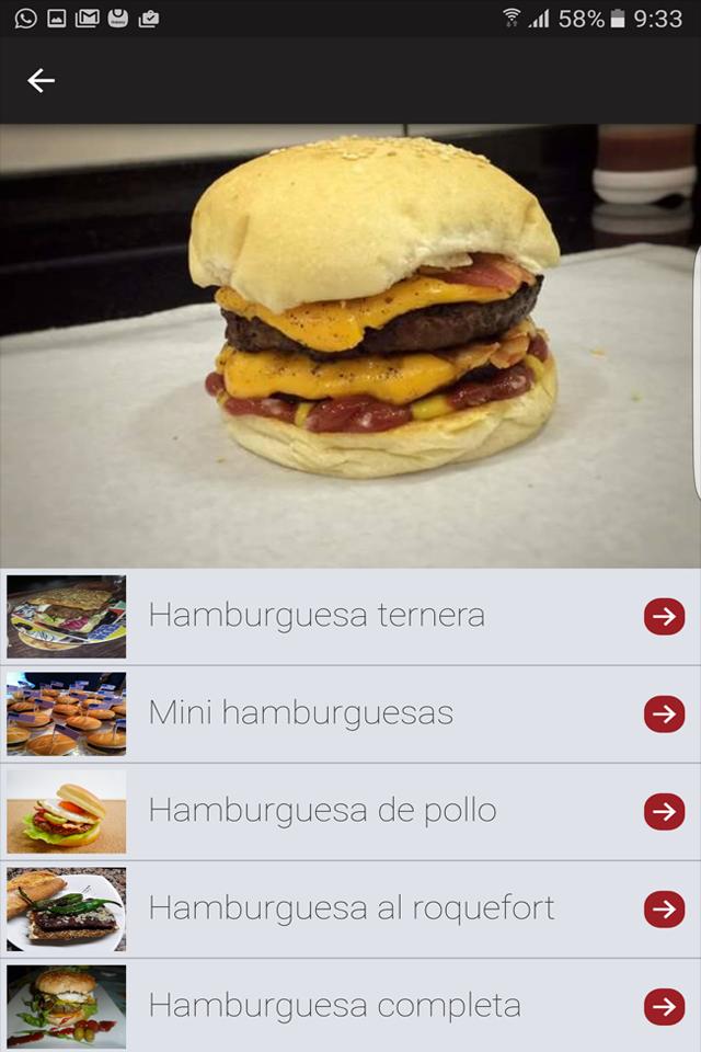 Recetas de hamburguesas 1.3 Screenshot 4