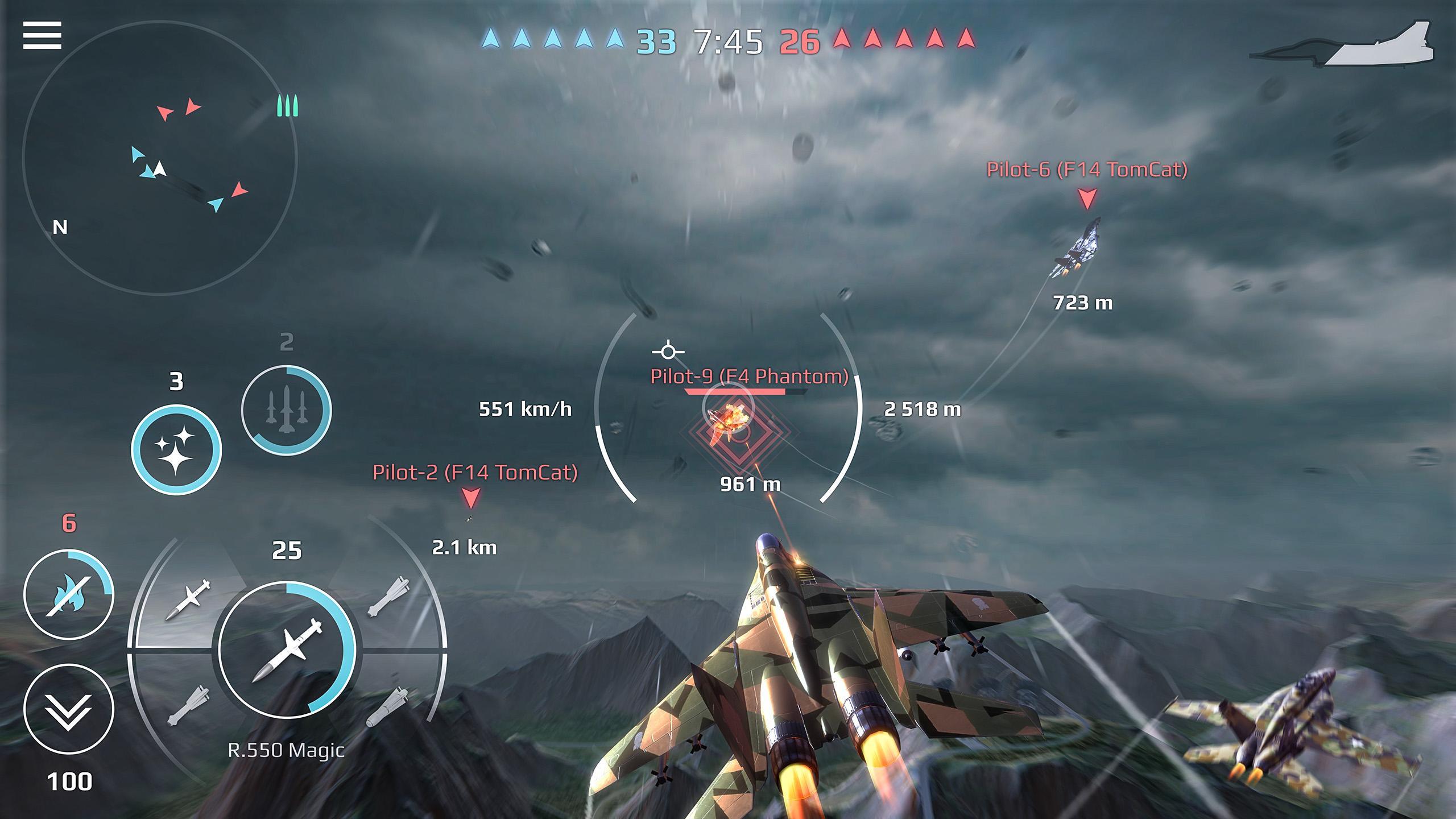 Sky Combat war planes online simulator PVP 3.0 Screenshot 1