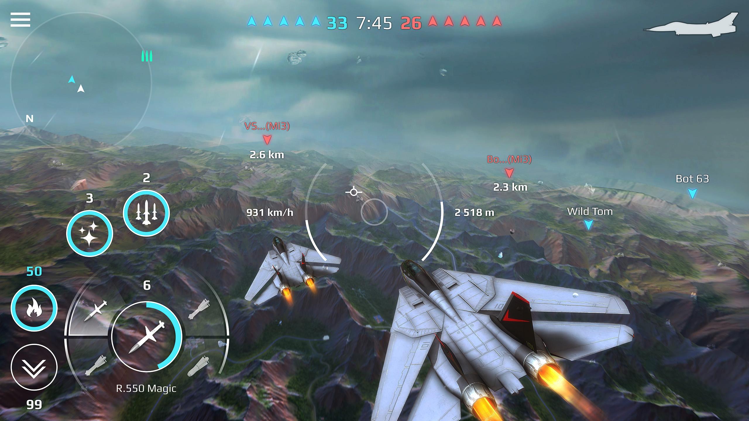 Sky Combat war planes online simulator PVP 3.0 Screenshot 10