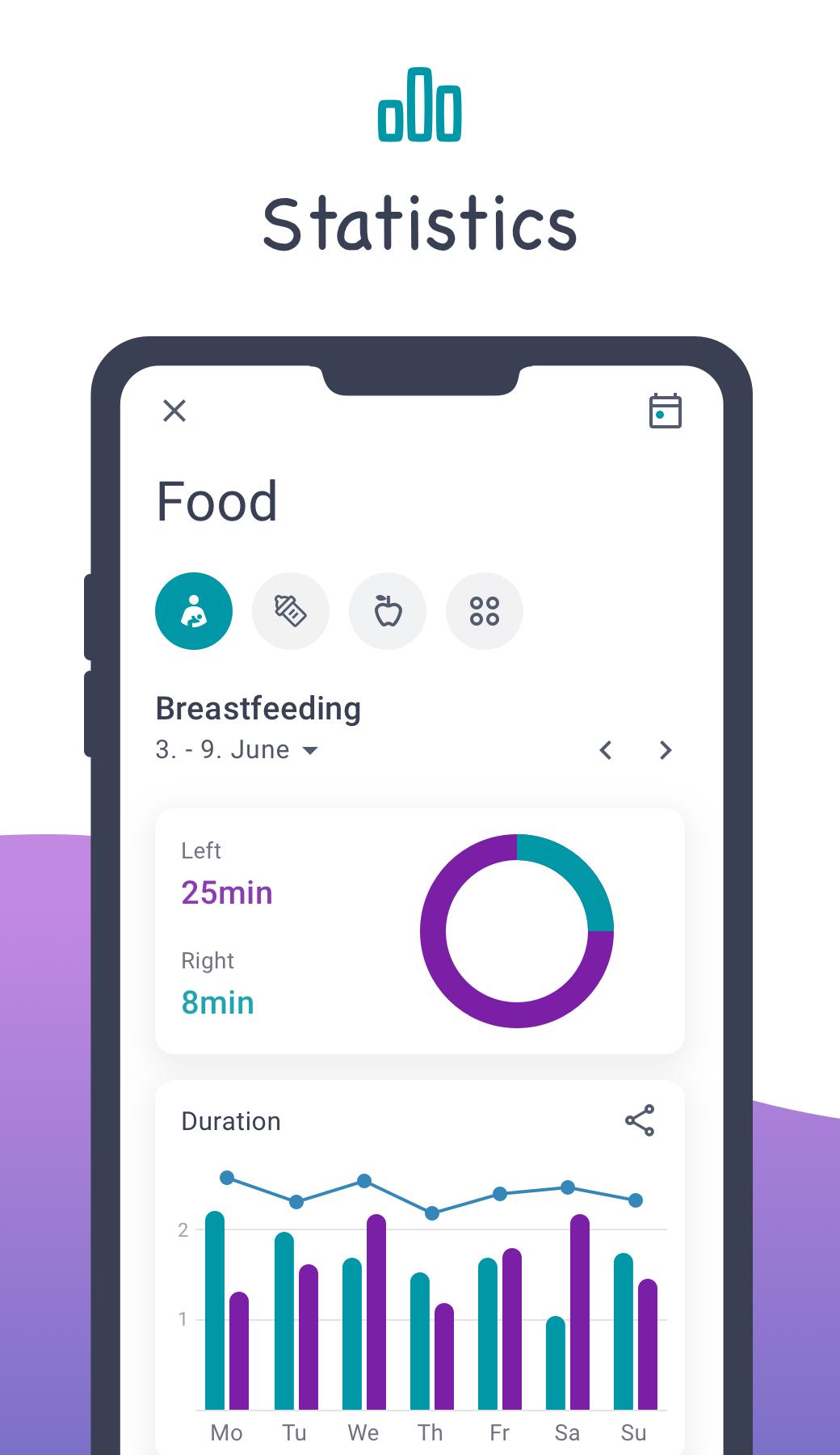 Baby Tracker - Sleep, Breastfeeding, Food, Diaper 1.0.41 Screenshot 3