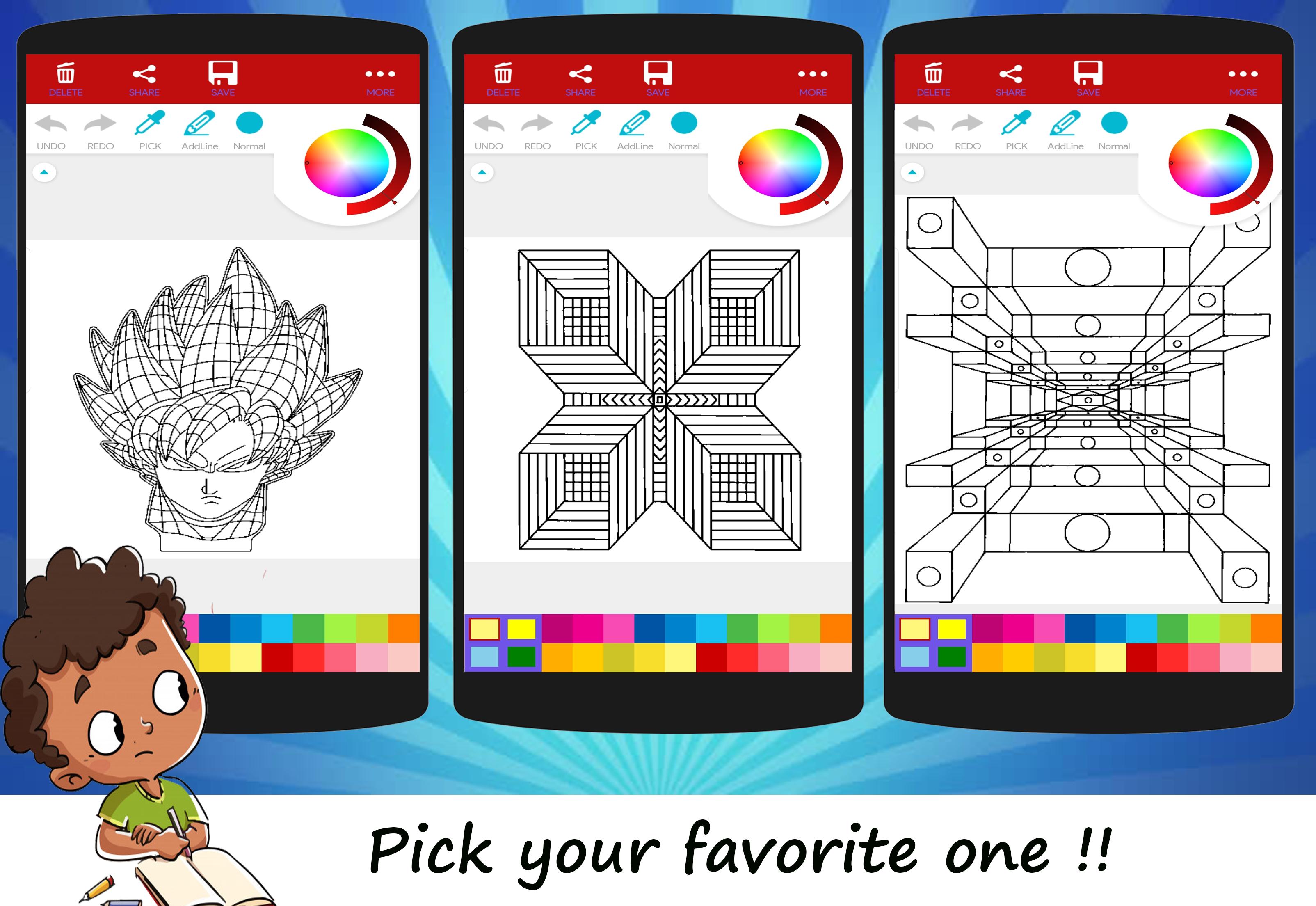 ColorPics: 3D Art Coloring Book 1.1 Screenshot 2