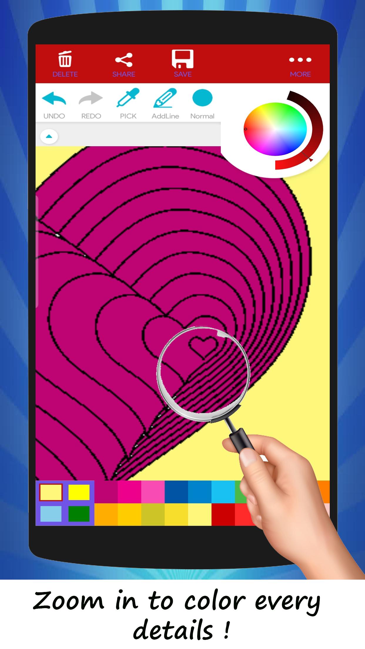 ColorPics: 3D Art Coloring Book 1.1 Screenshot 4