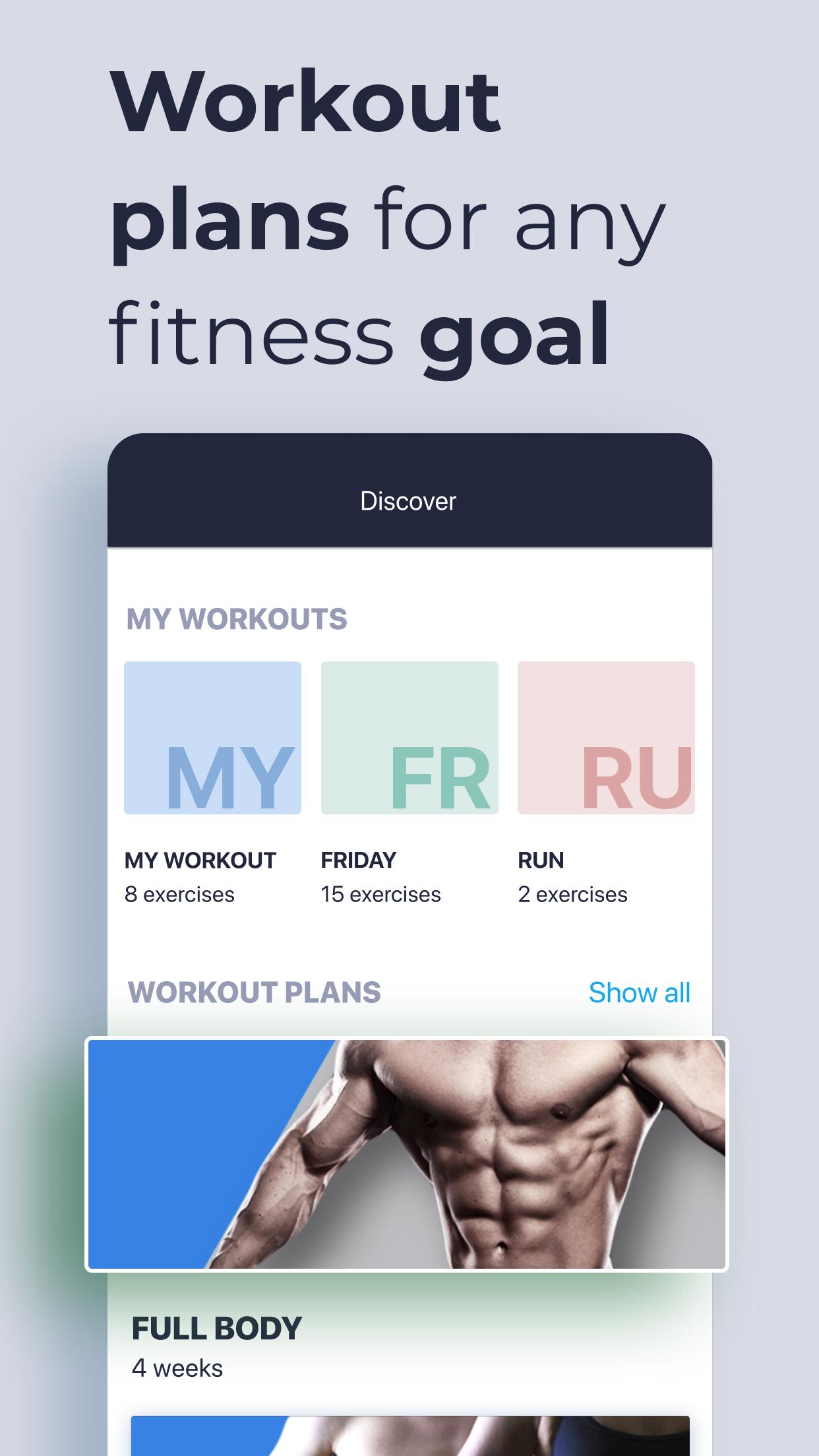 Gym Gym Workout, Personal Trainer Bodybuilding 7.4.2 Screenshot 2