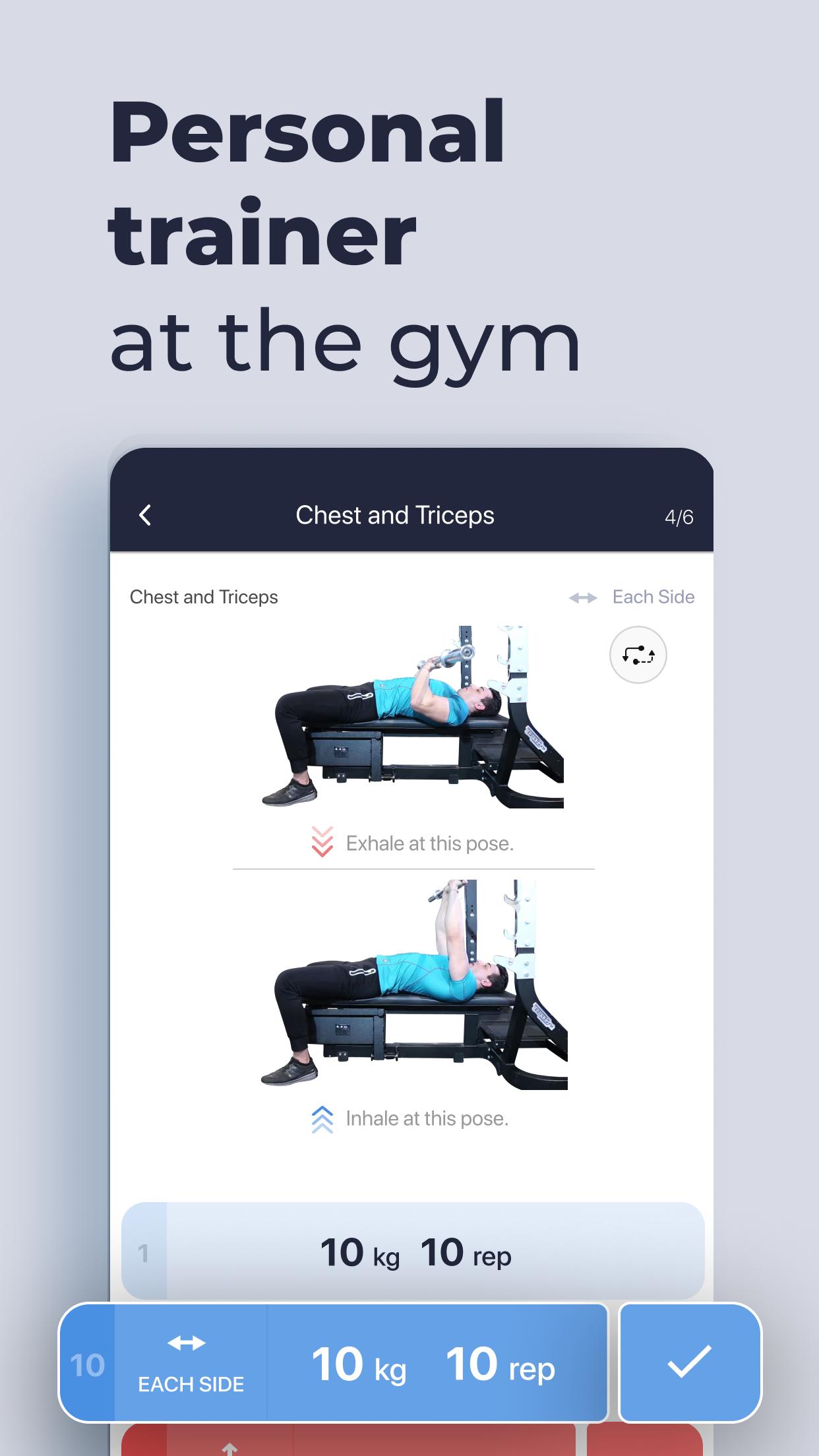 Gym Gym Workout, Personal Trainer Bodybuilding 7.4.2 Screenshot 5