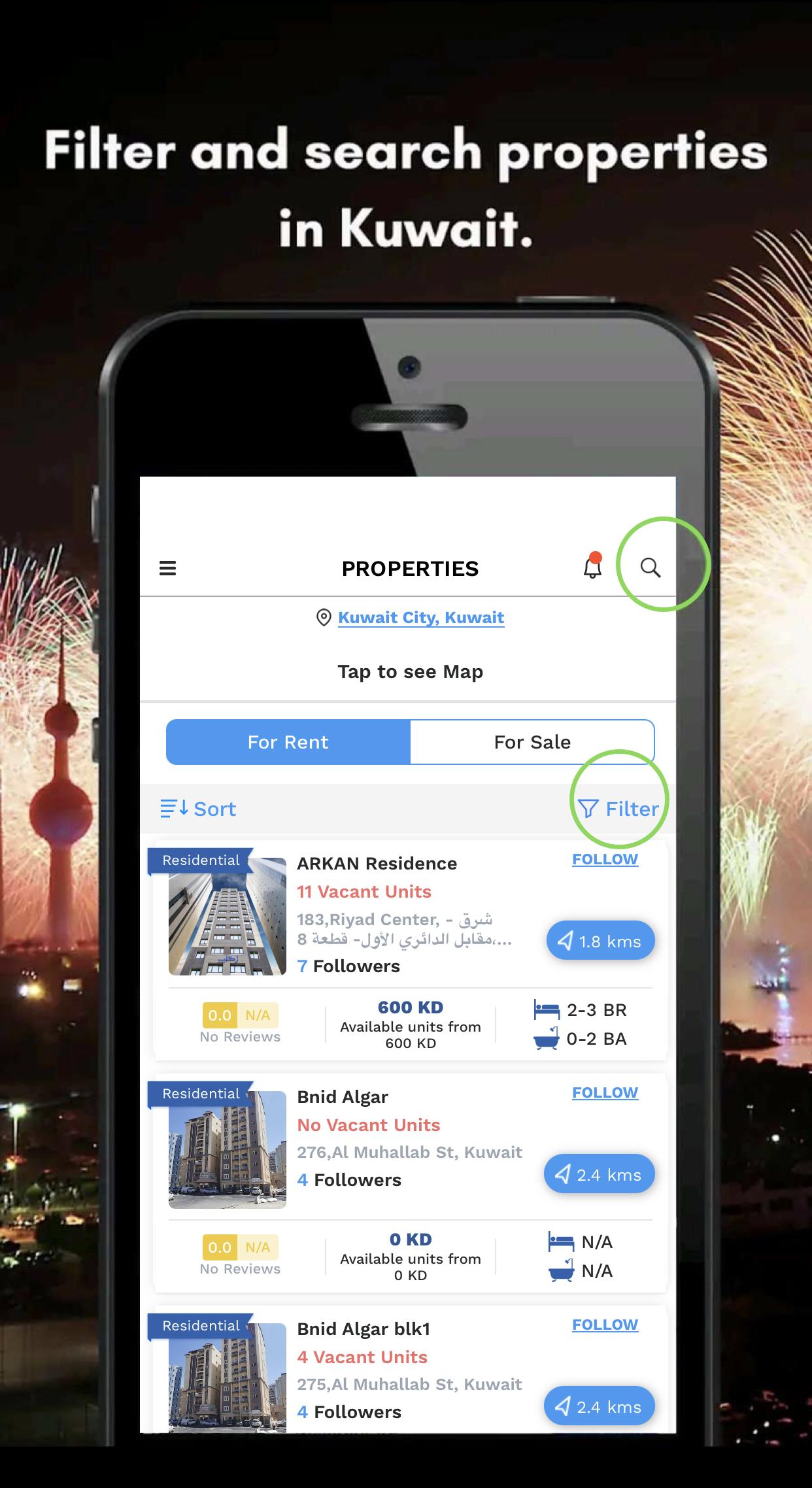 Banani App - Rent and Manage Property in Kuwait 2.5.7 Screenshot 1