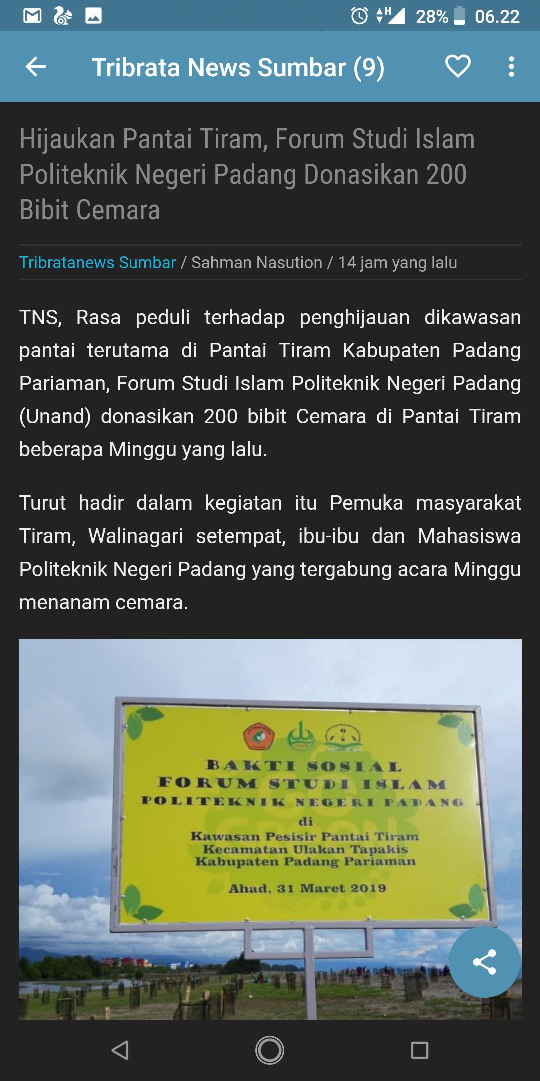 Koran Sumbar : Berita Sumatera Barat 1.3 Screenshot 6