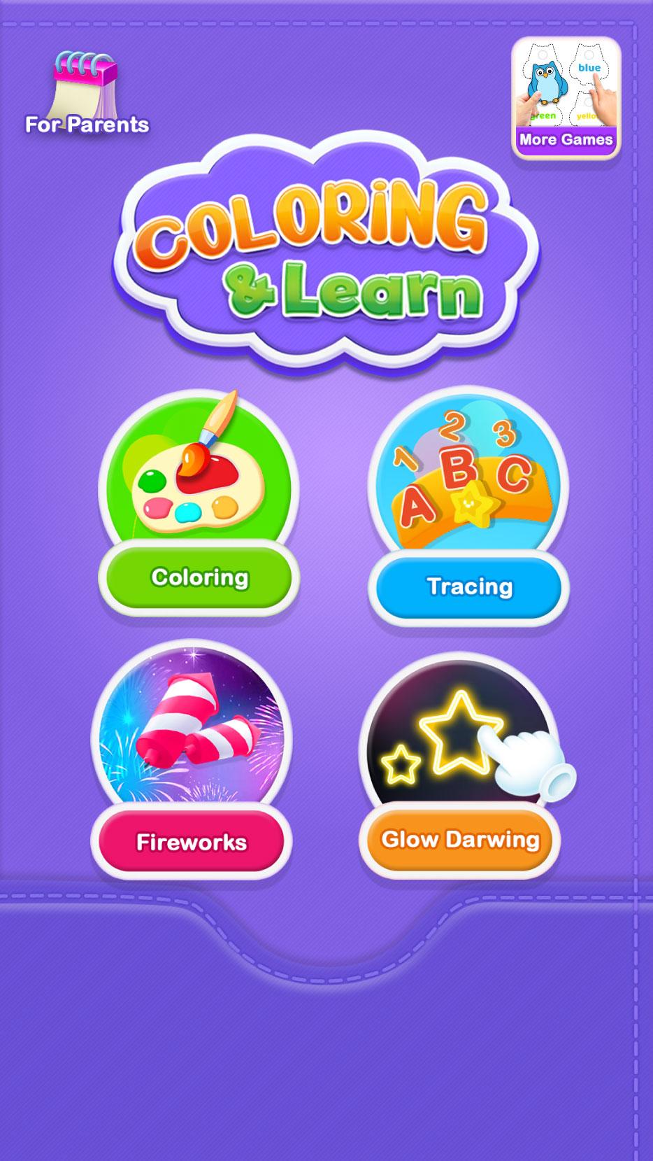 Glitter Number and letters coloring Book for kids 4.0 Screenshot 8