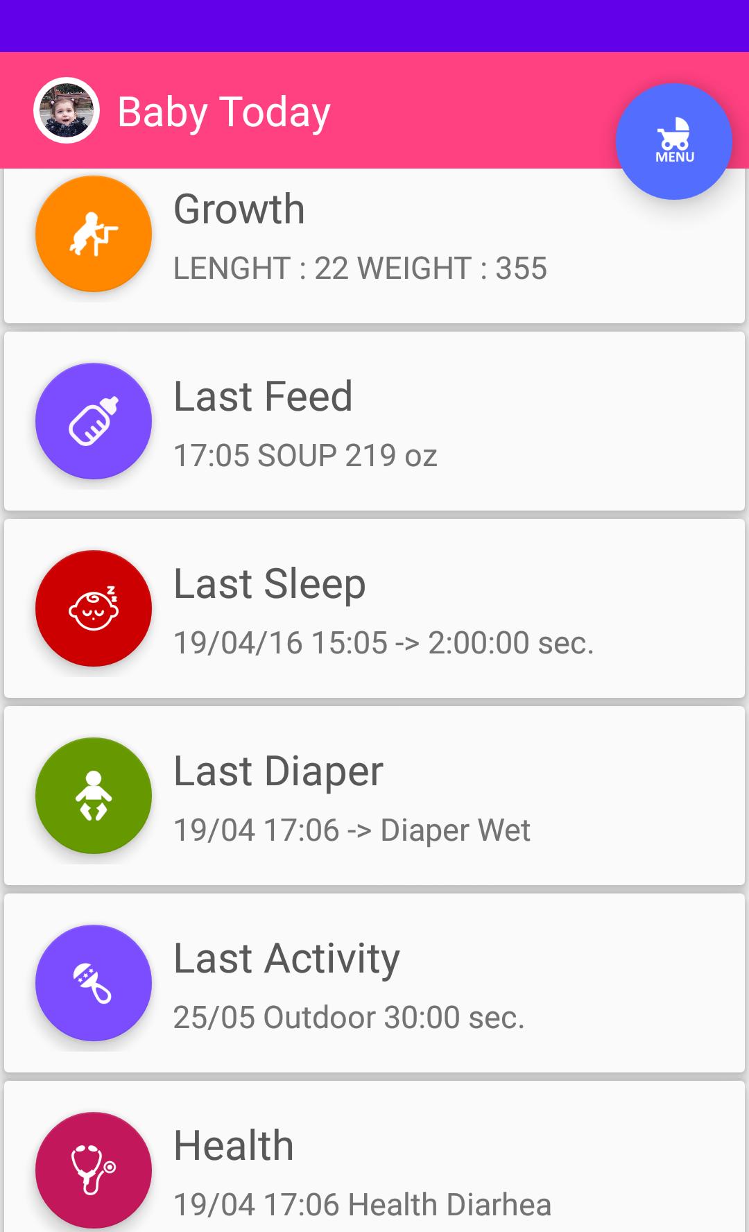 Baby Care & Tracker 9.0 Screenshot 2