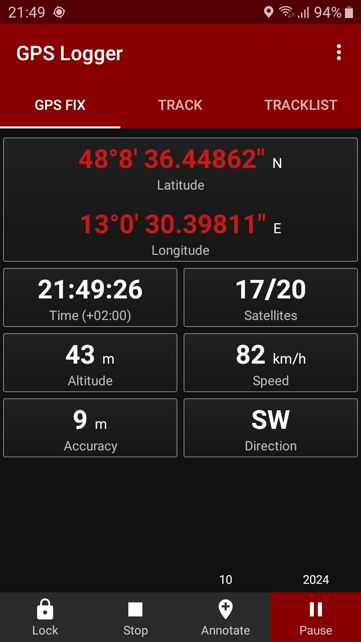 GPS Logger 3.0.2 Screenshot 2