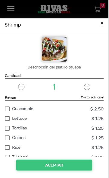 Rivas Mexican Grill 2.3.2 Screenshot 3