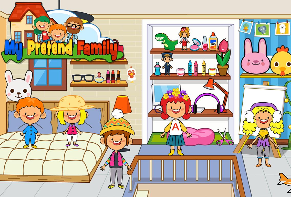 My Pretend Home amp; Family - Kids Play Town Games 2.7 Screenshot 2