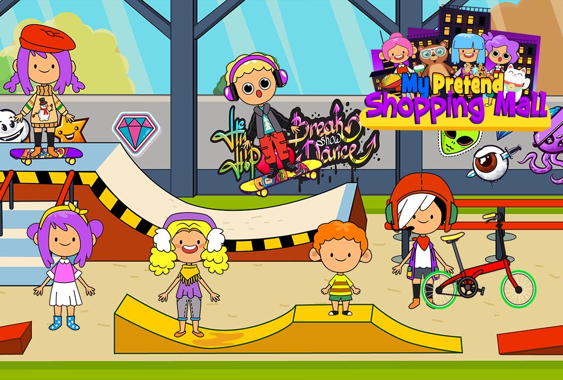 My Pretend Mall - Kids Shopping Center Town Games 1.9 Screenshot 1