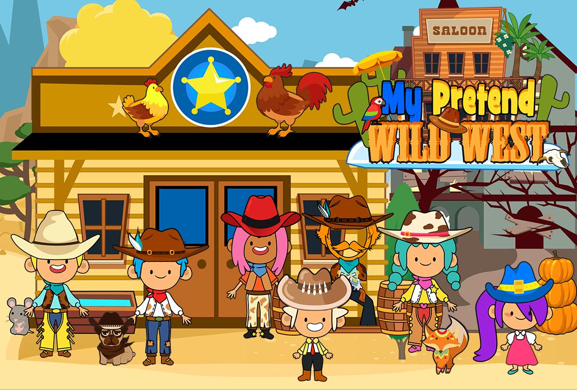 My Pretend Wild West - Cowboy & Cowgirl Kids Games 1.8 Screenshot 1