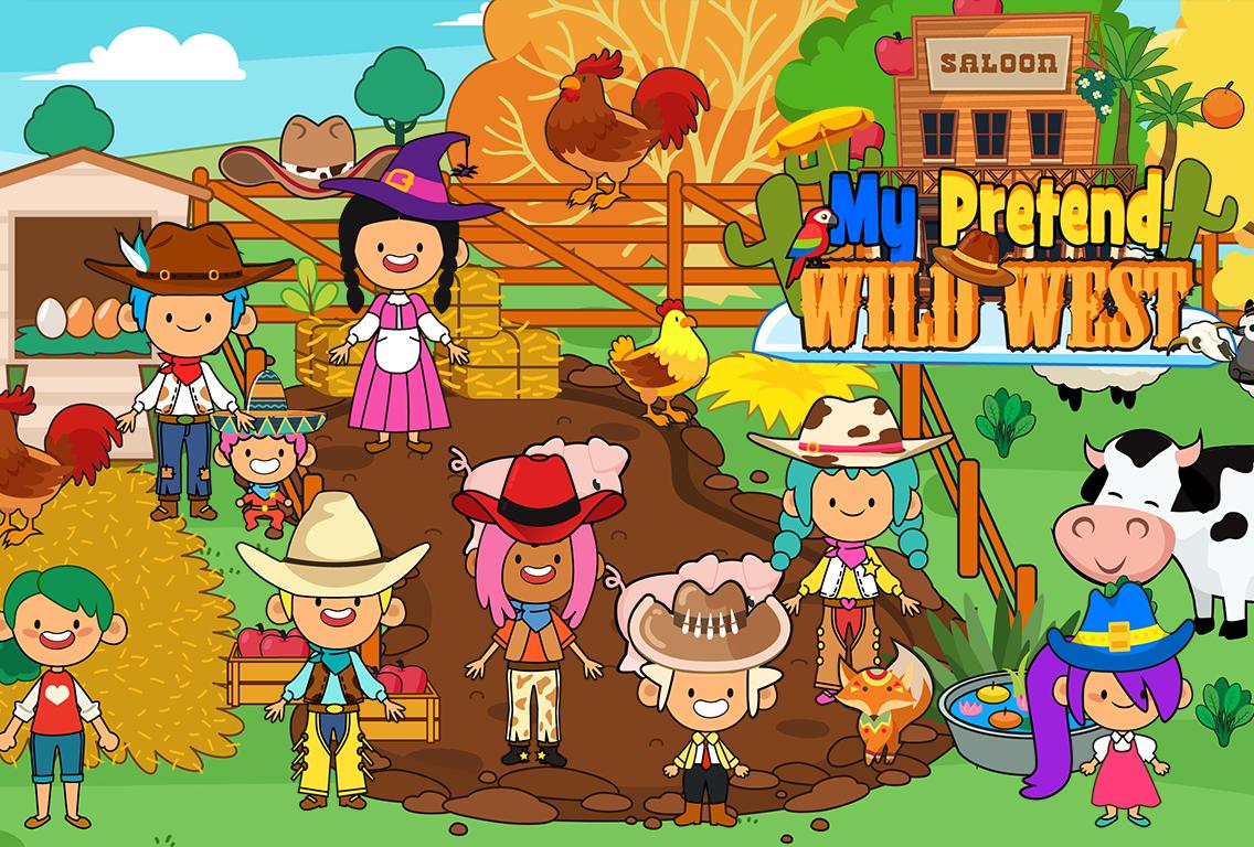 My Pretend Wild West - Cowboy & Cowgirl Kids Games 1.8 Screenshot 3