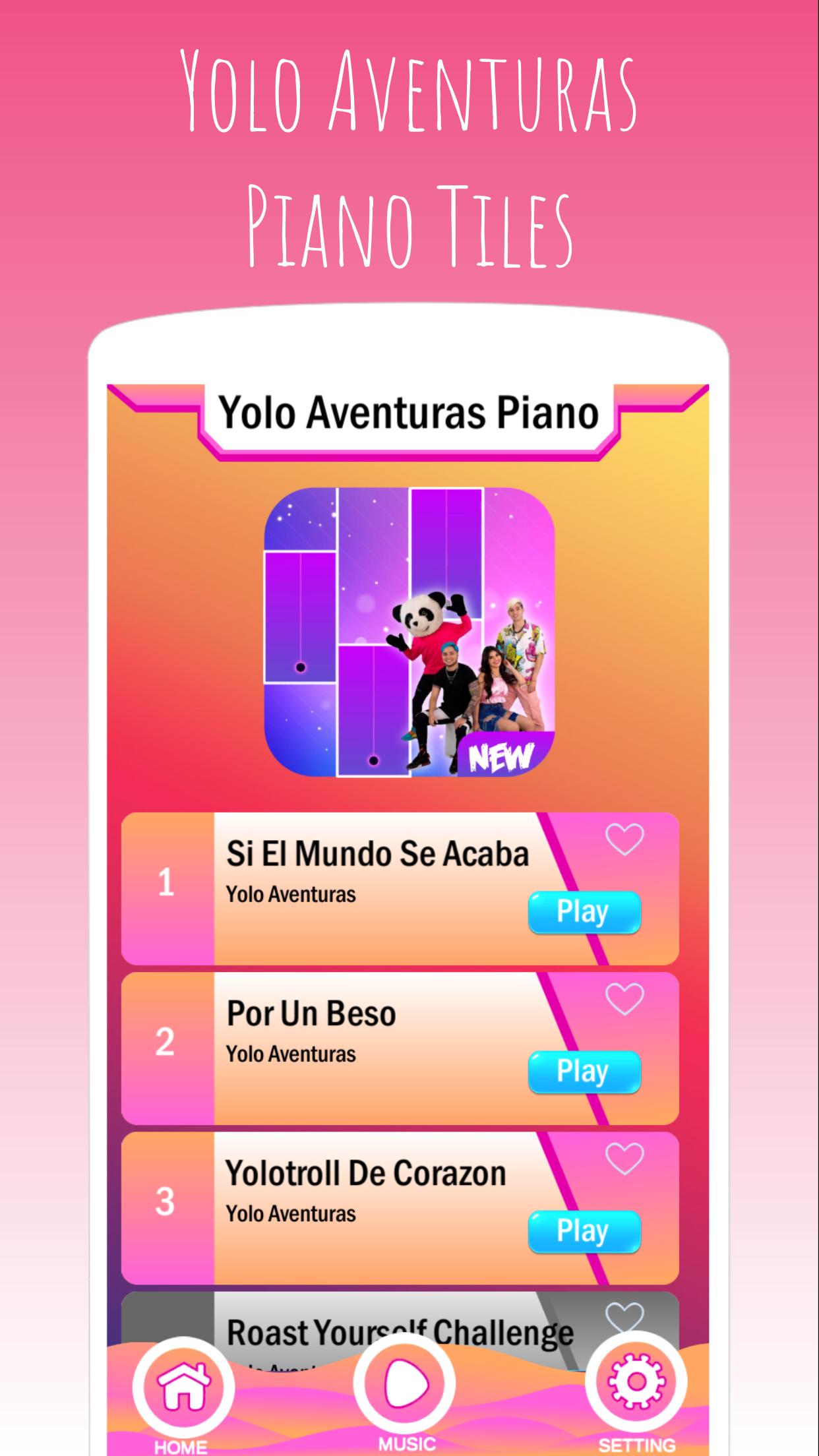 Yolo Aventuras 🎹 Piano Tiles 1.0 Screenshot 1