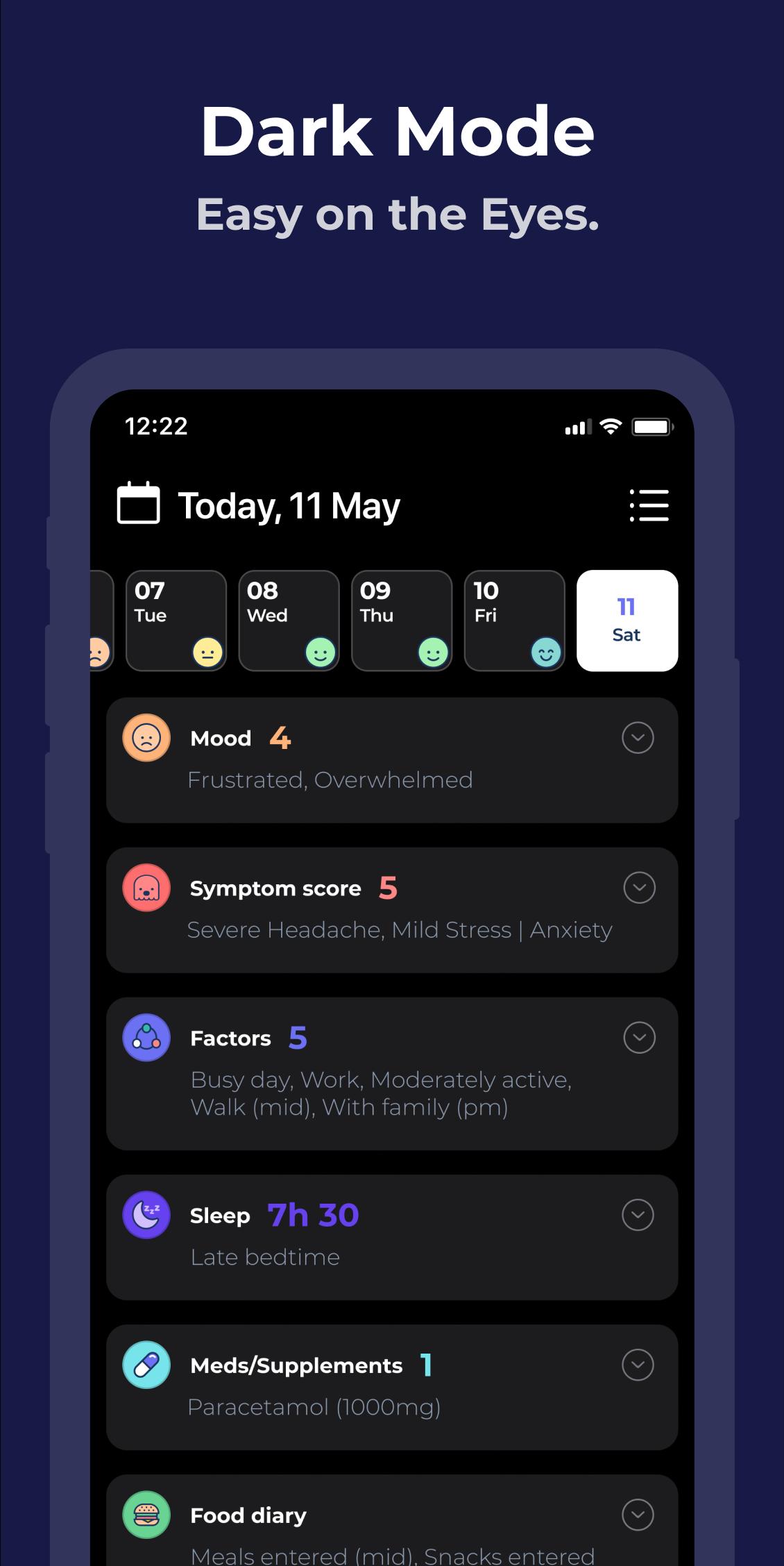 Bearable Symptoms & Mood tracker 1.0.169 Screenshot 8