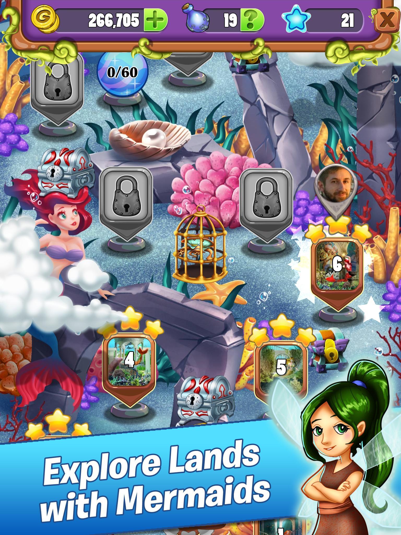 Mahjong - Mermaid Quest - Sirens of the Deep 1.0.42 Screenshot 2