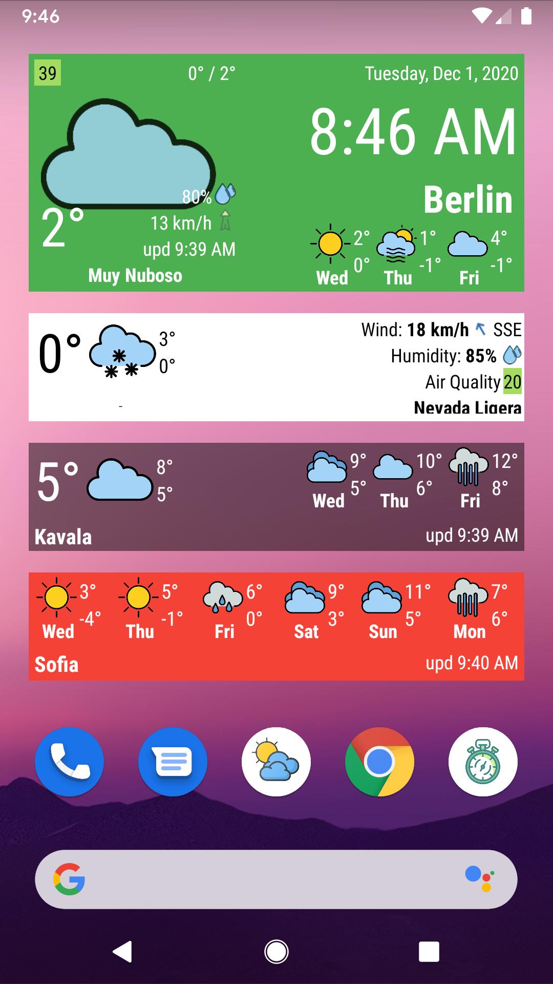 Weather Forecast and Air Quality with Widgets 12 Screenshot 6