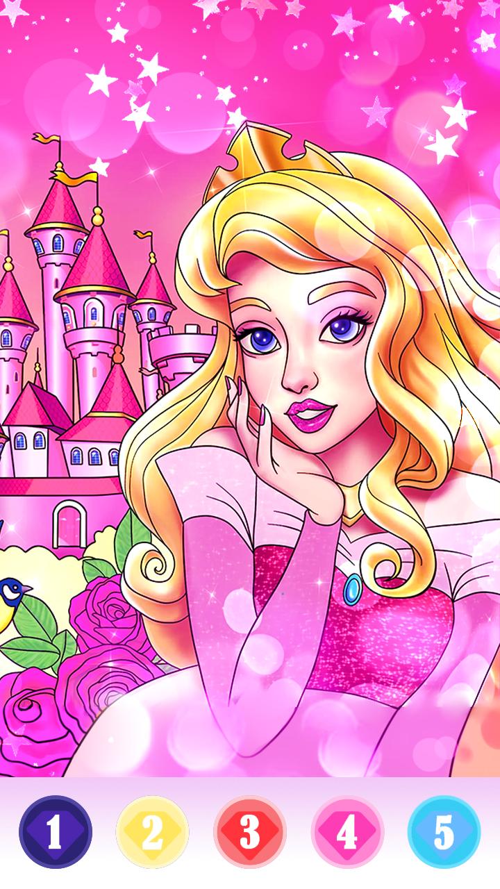 Princess color by number: Coloring games offline 1.0.21 Screenshot 11