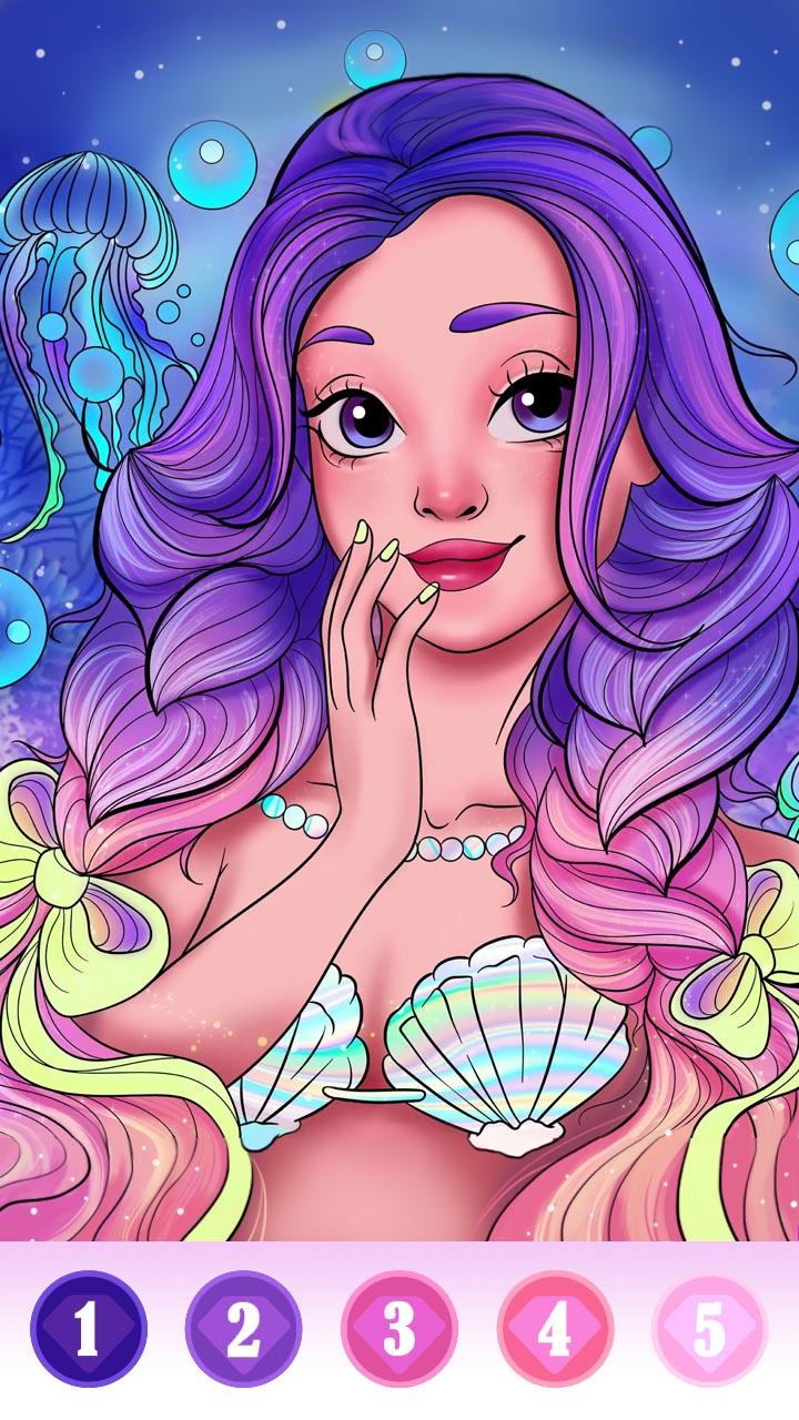 Princess color by number: Coloring games offline 1.0.21 Screenshot 14