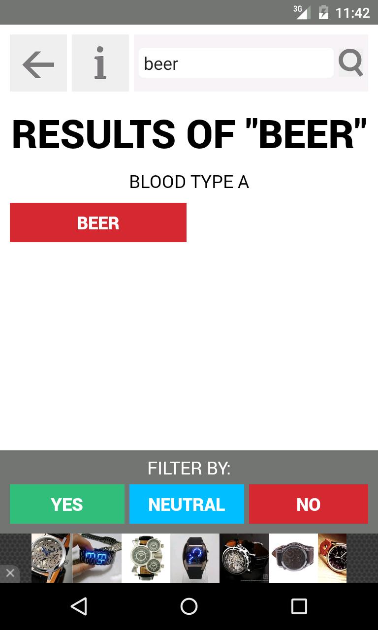 Food For Your Blood Type Diet 2.0.15 Screenshot 4