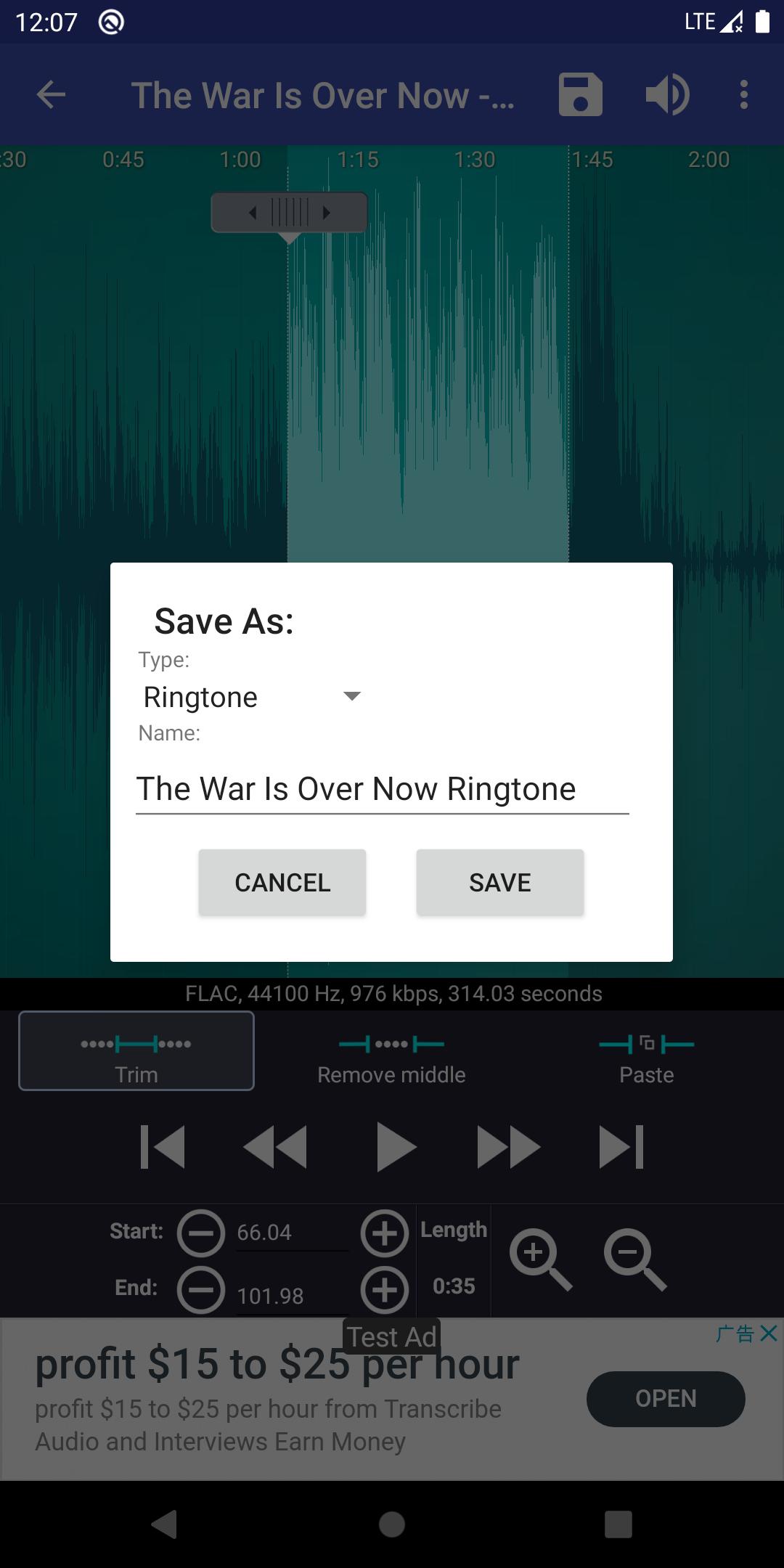 Ringtone Maker create free ringtones from music 2.5.9 Screenshot 4