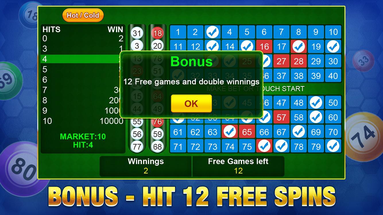 Keno Lucky Casino Bonus Keno Games For Free 1.0.6 Screenshot 12