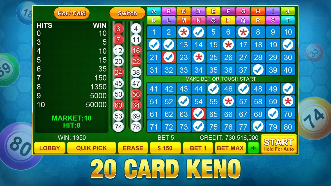 Keno Lucky Casino Bonus Keno Games For Free 1.0.6 Screenshot 14